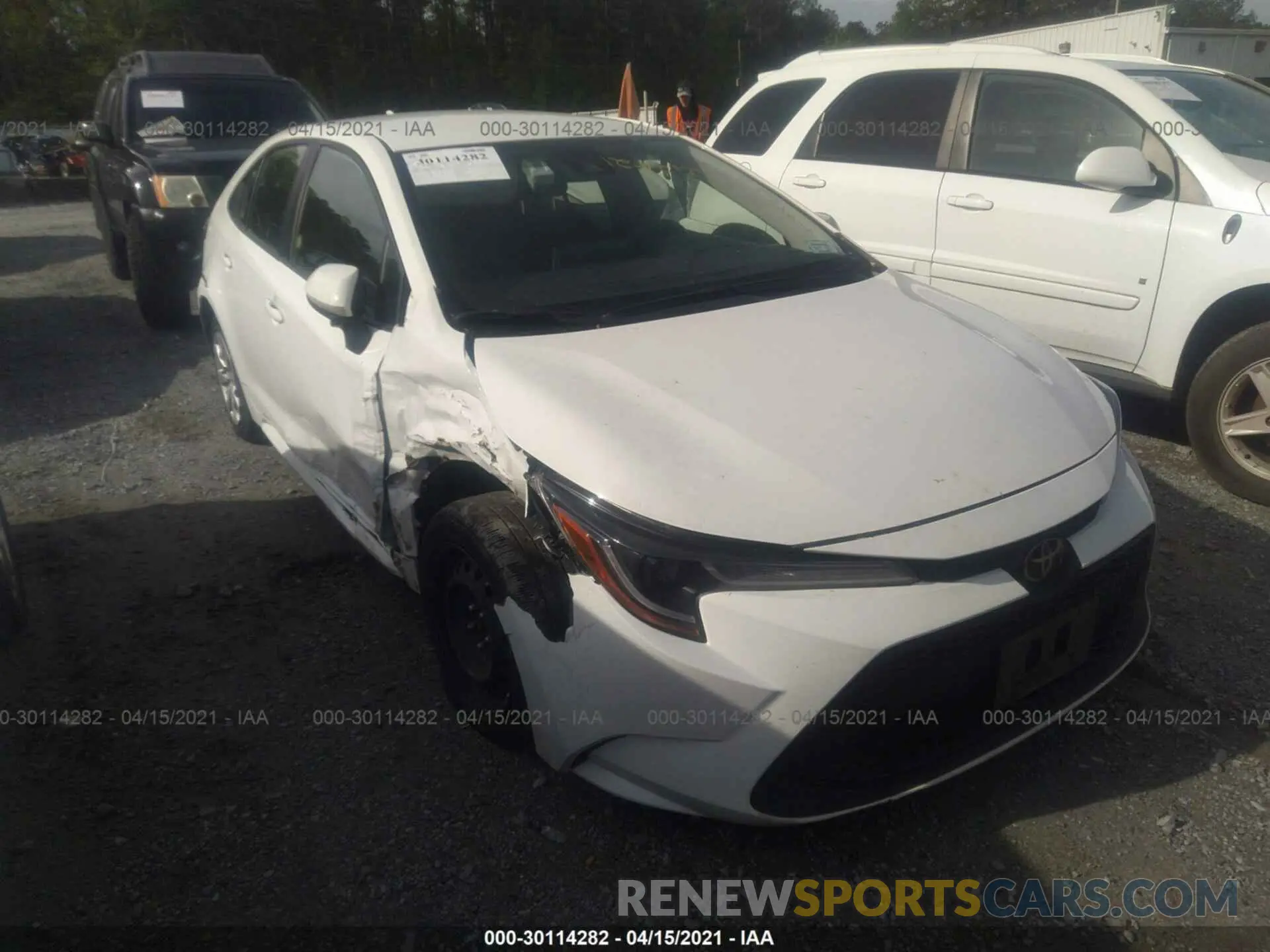 6 fotografías del automóvil dañado JTDEPRAE5LJ038127 TOYOTA COROLLA 2020