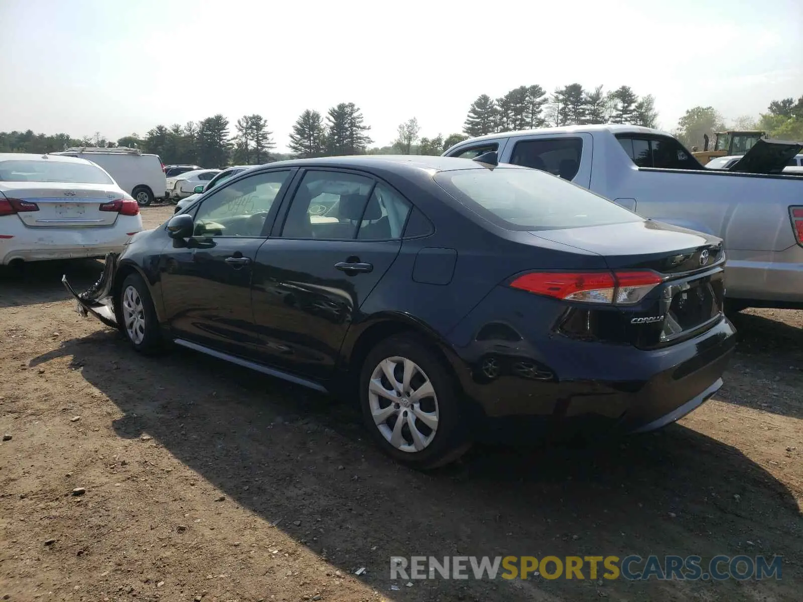 3 fotografías del automóvil dañado JTDEPRAE5LJ041061 TOYOTA COROLLA 2020