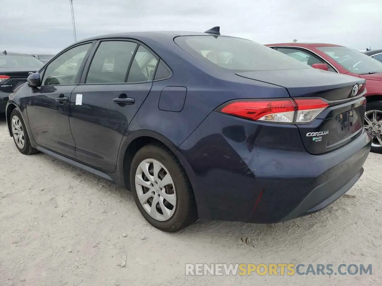 2 fotografías del automóvil dañado JTDEPRAE5LJ041089 TOYOTA COROLLA 2020