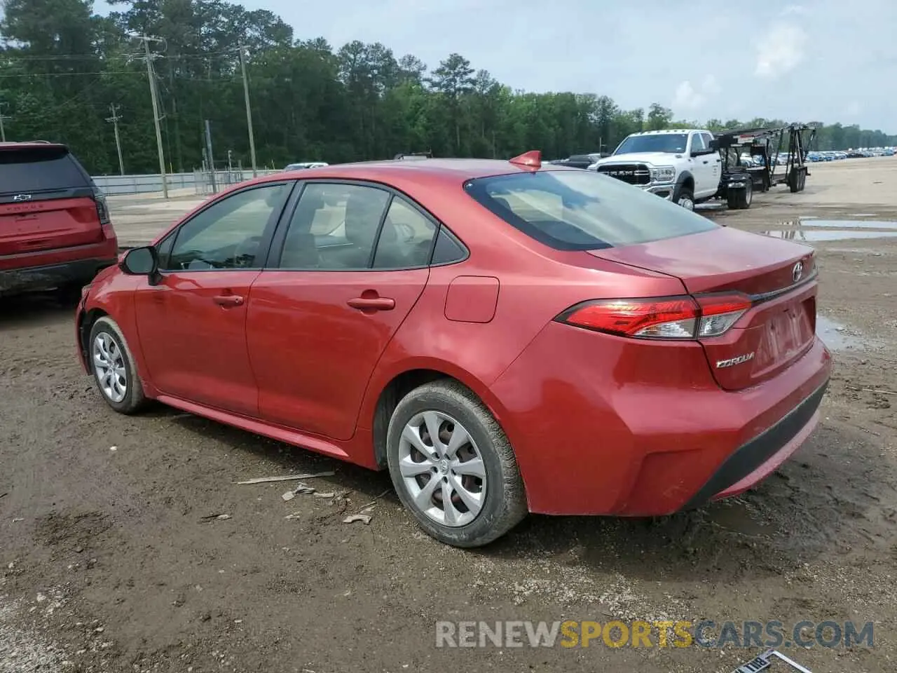 2 fotografías del automóvil dañado JTDEPRAE5LJ043022 TOYOTA COROLLA 2020