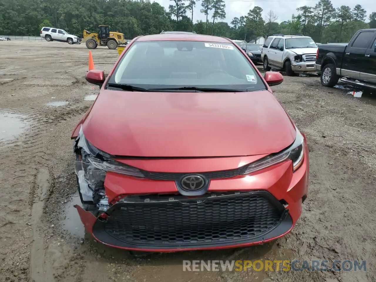 5 fotografías del automóvil dañado JTDEPRAE5LJ043022 TOYOTA COROLLA 2020
