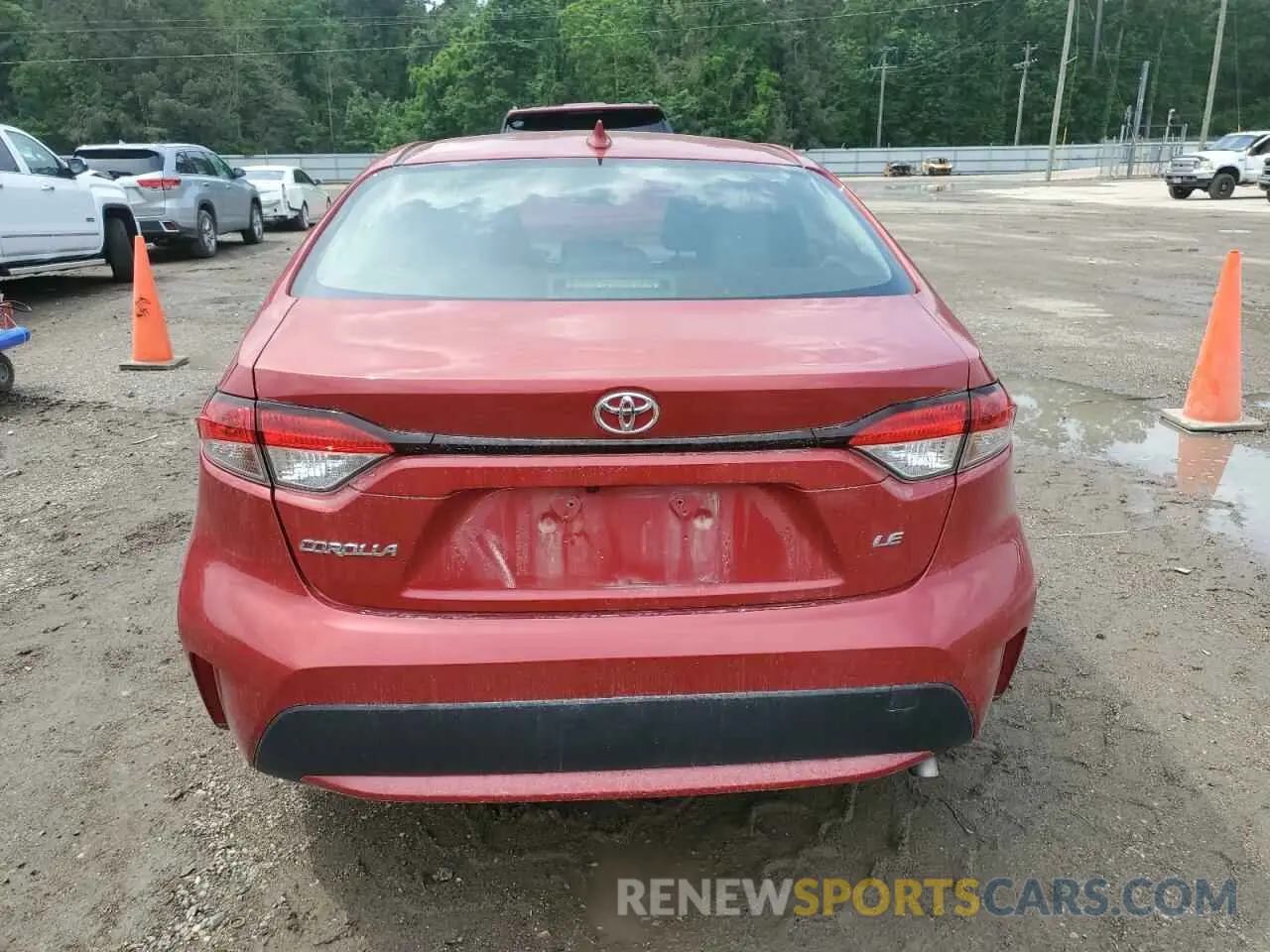 6 fotografías del automóvil dañado JTDEPRAE5LJ043022 TOYOTA COROLLA 2020
