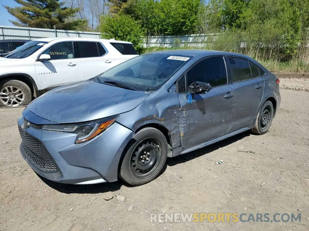 1 fotografías del automóvil dañado JTDEPRAE5LJ043361 TOYOTA COROLLA 2020