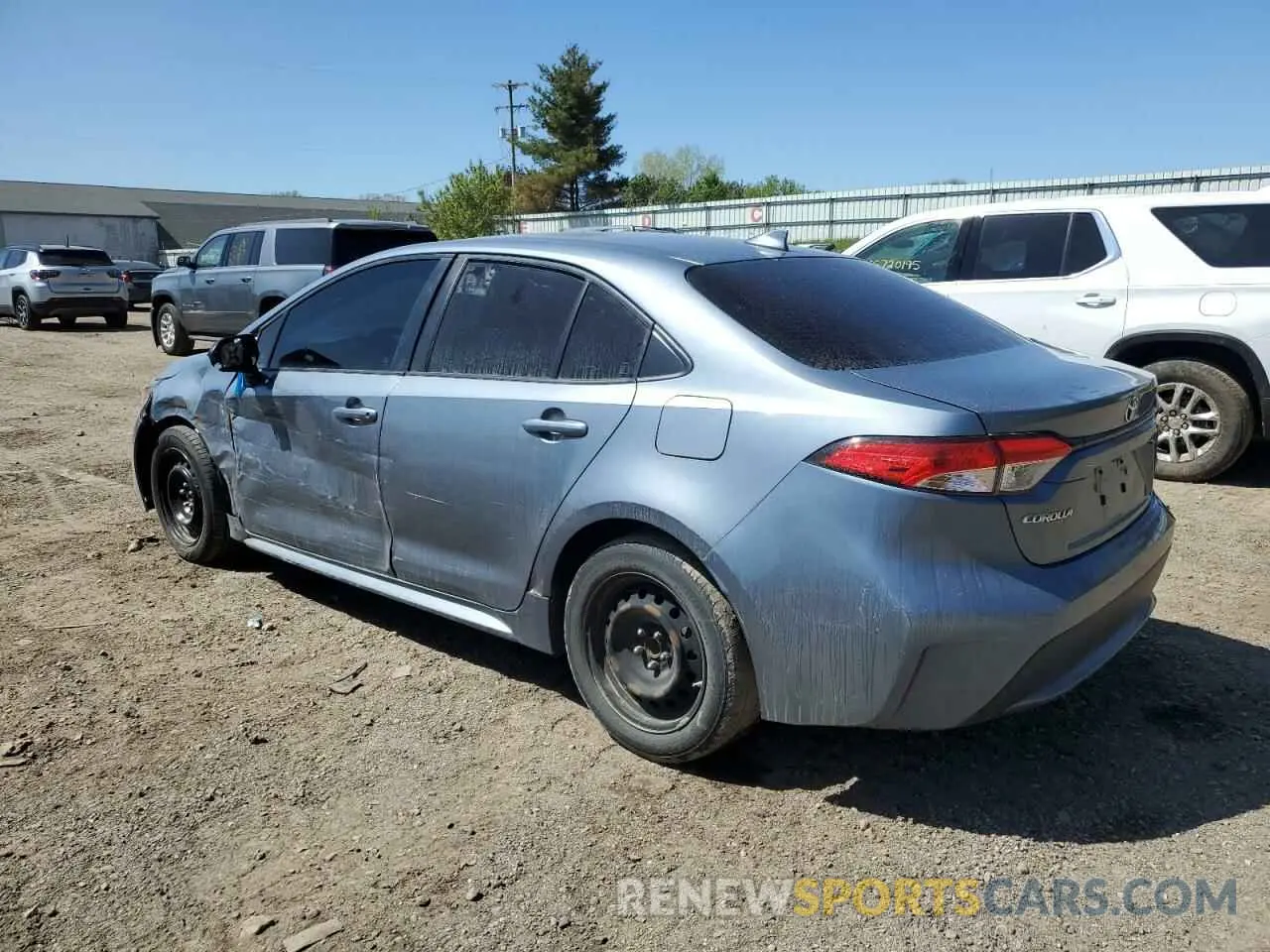 2 fotografías del automóvil dañado JTDEPRAE5LJ043361 TOYOTA COROLLA 2020