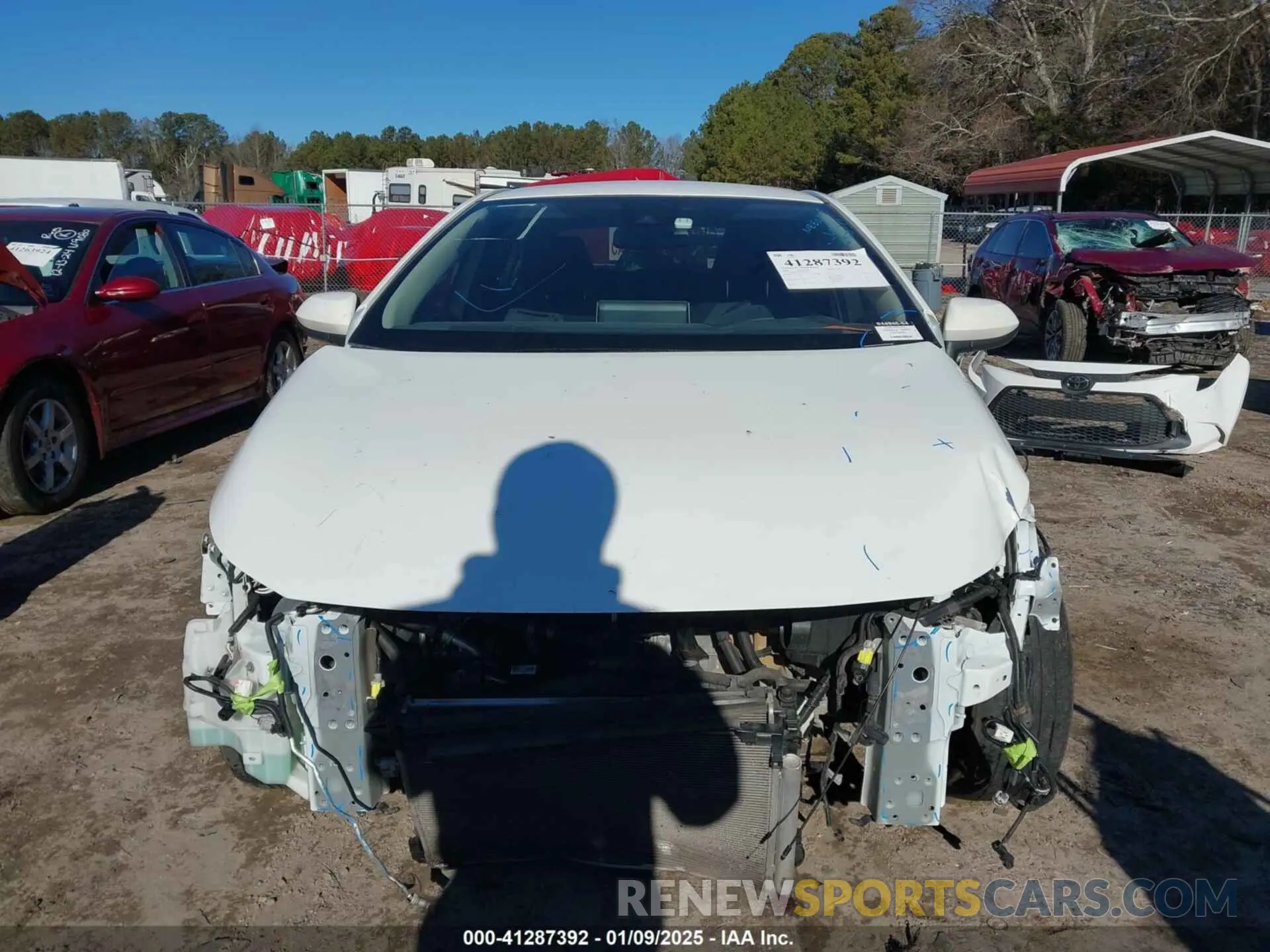 13 fotografías del automóvil dañado JTDEPRAE5LJ044946 TOYOTA COROLLA 2020