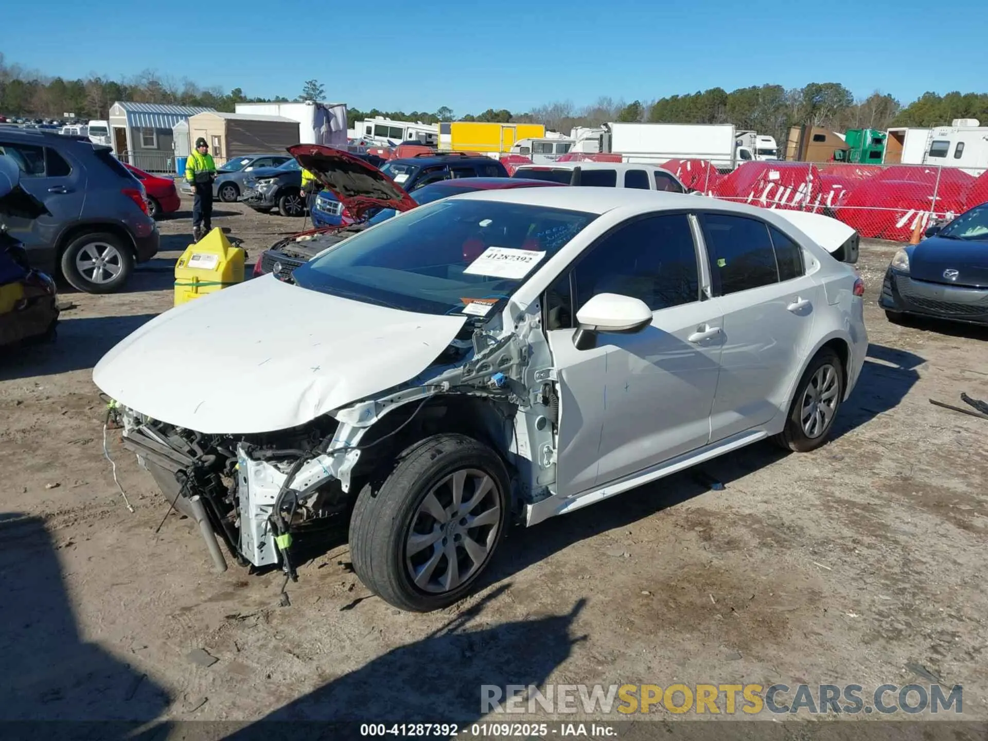 2 fotografías del automóvil dañado JTDEPRAE5LJ044946 TOYOTA COROLLA 2020