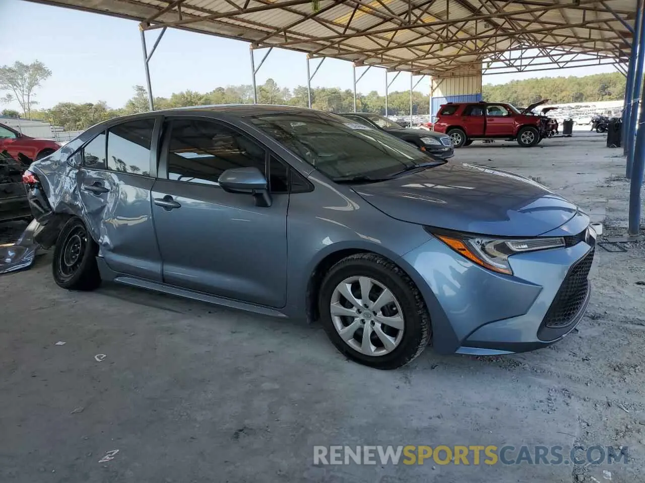 4 fotografías del automóvil dañado JTDEPRAE5LJ047622 TOYOTA COROLLA 2020