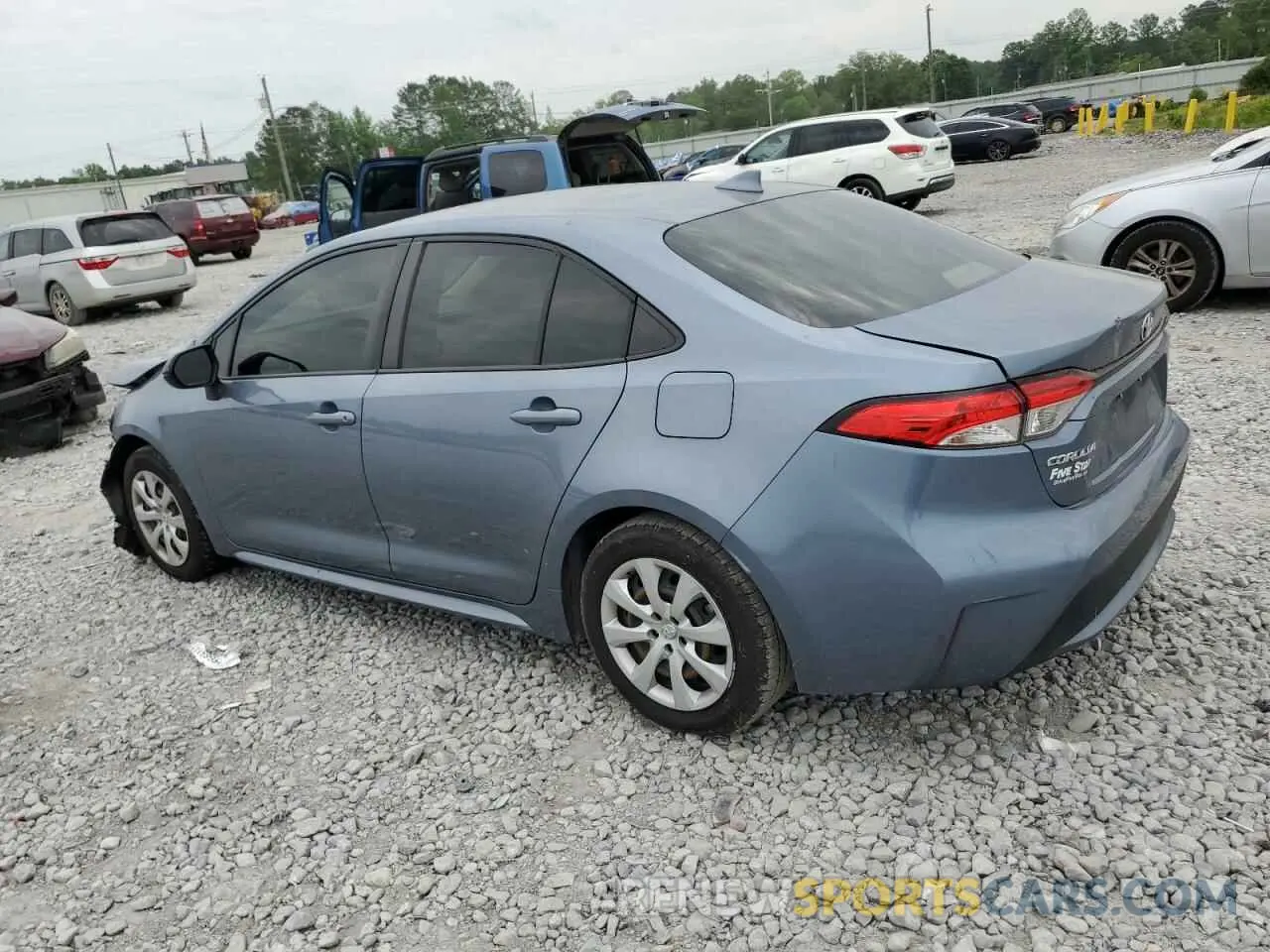 2 fotografías del automóvil dañado JTDEPRAE5LJ048530 TOYOTA COROLLA 2020
