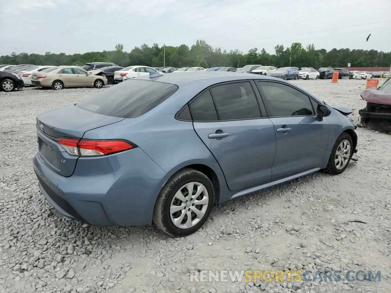 3 fotografías del automóvil dañado JTDEPRAE5LJ048530 TOYOTA COROLLA 2020