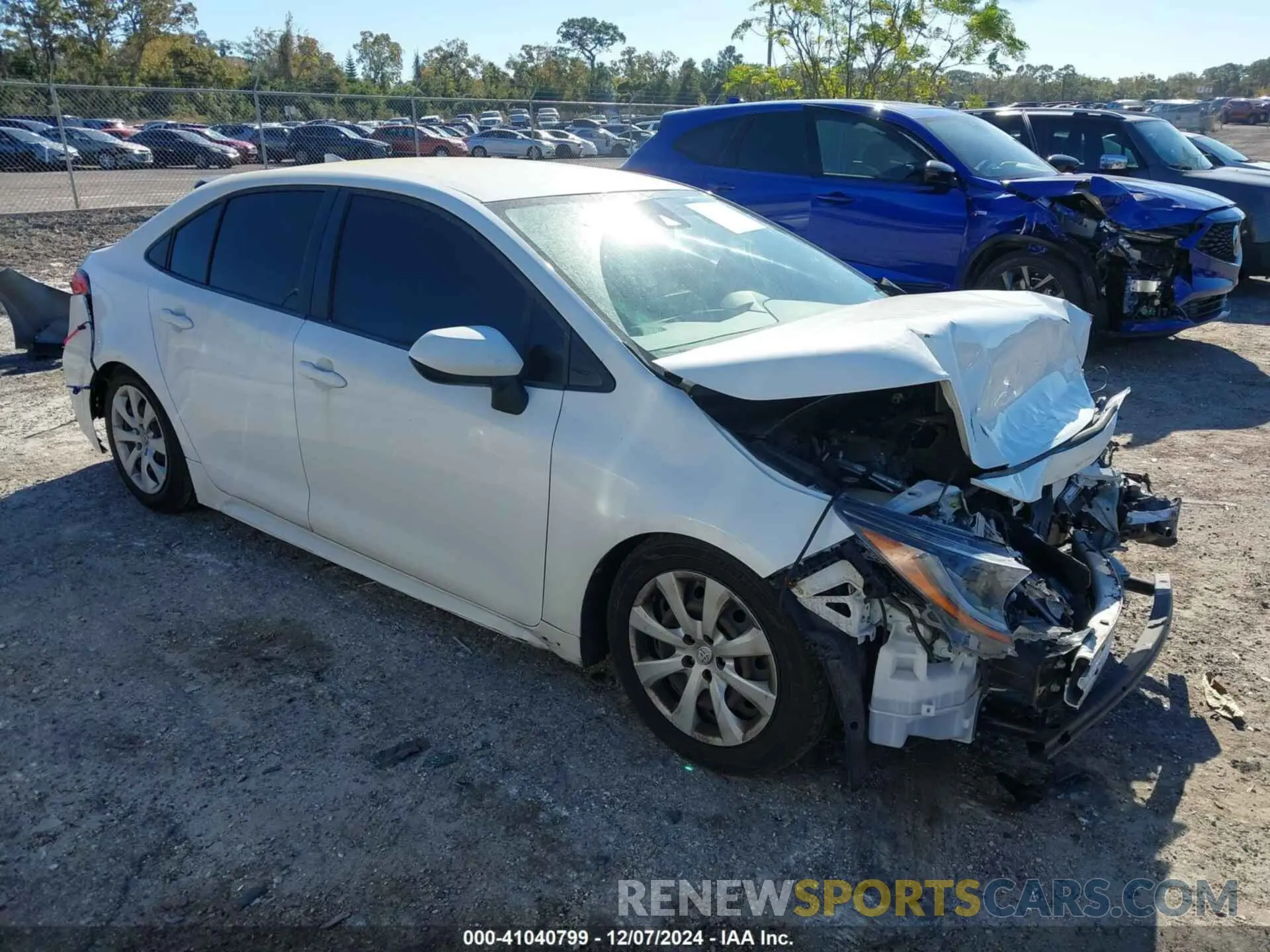 1 fotografías del automóvil dañado JTDEPRAE5LJ052285 TOYOTA COROLLA 2020