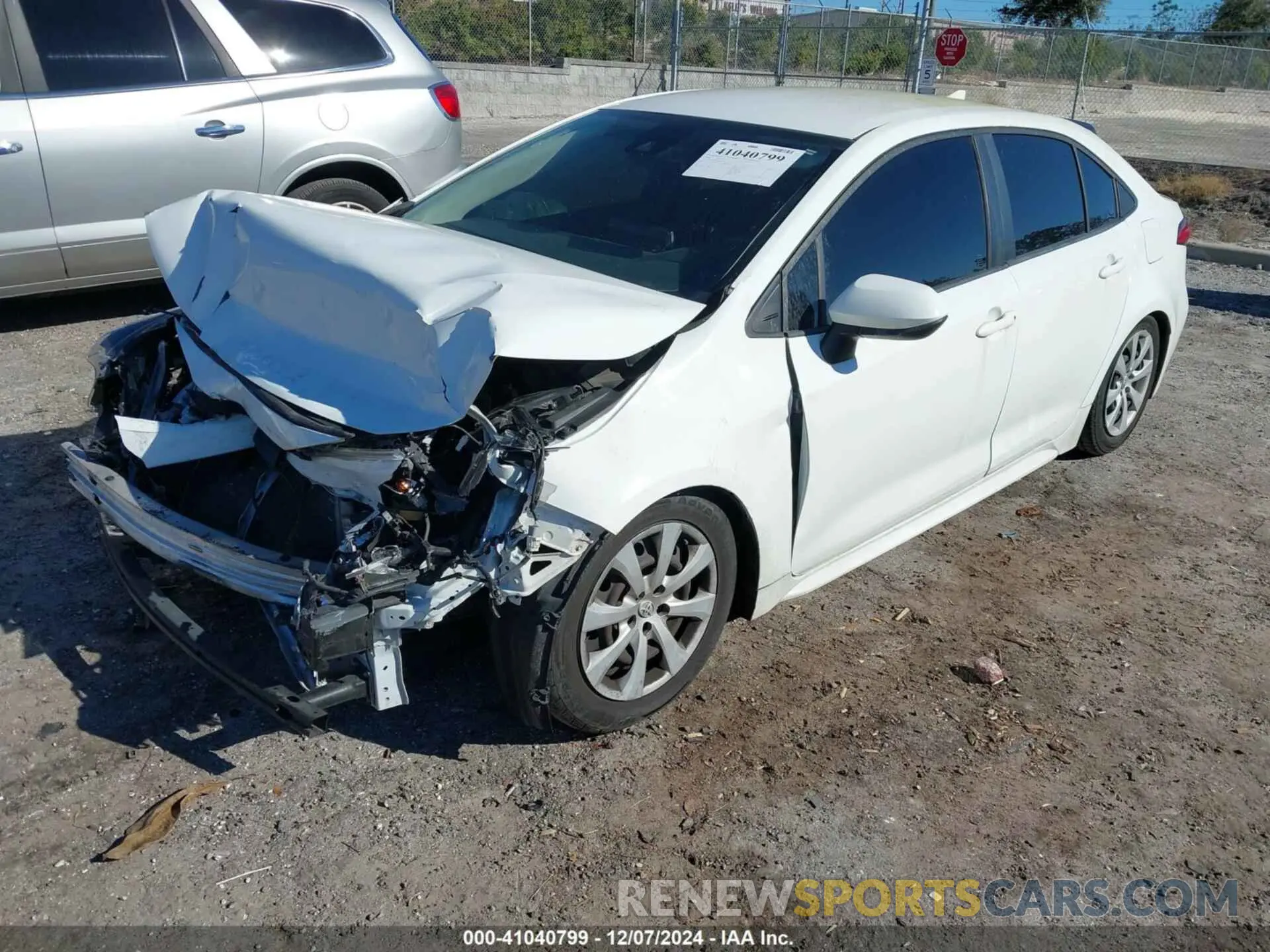 2 fotografías del automóvil dañado JTDEPRAE5LJ052285 TOYOTA COROLLA 2020