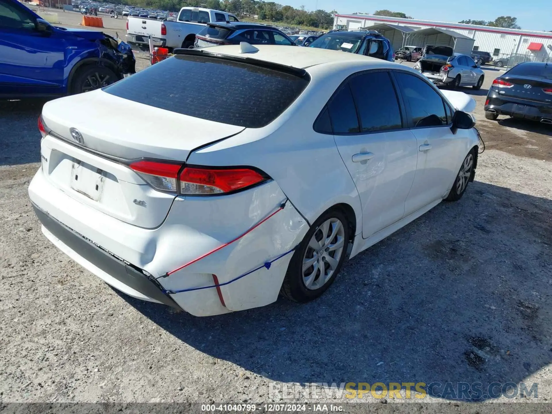 4 fotografías del automóvil dañado JTDEPRAE5LJ052285 TOYOTA COROLLA 2020