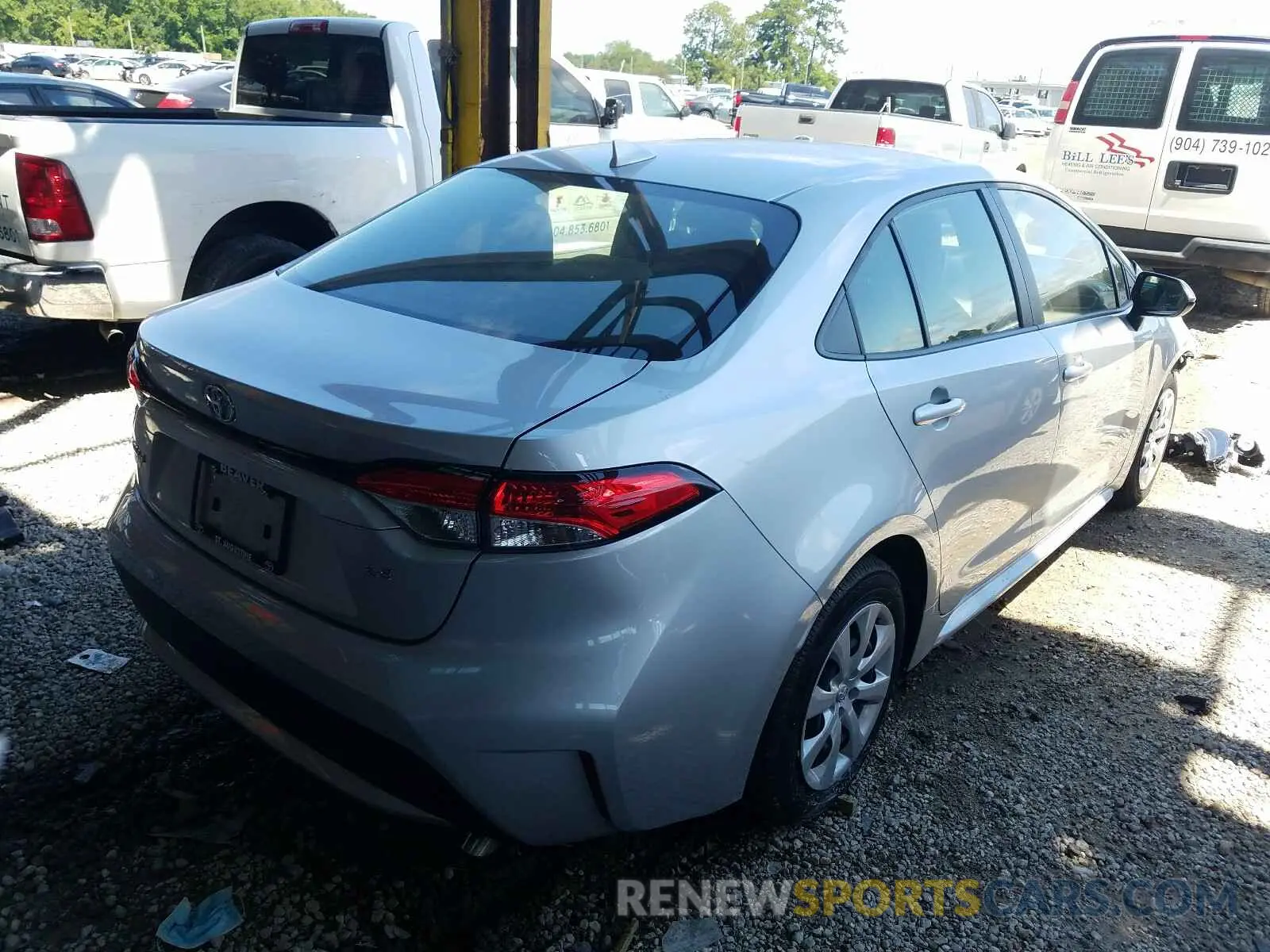 4 fotografías del automóvil dañado JTDEPRAE5LJ054814 TOYOTA COROLLA 2020