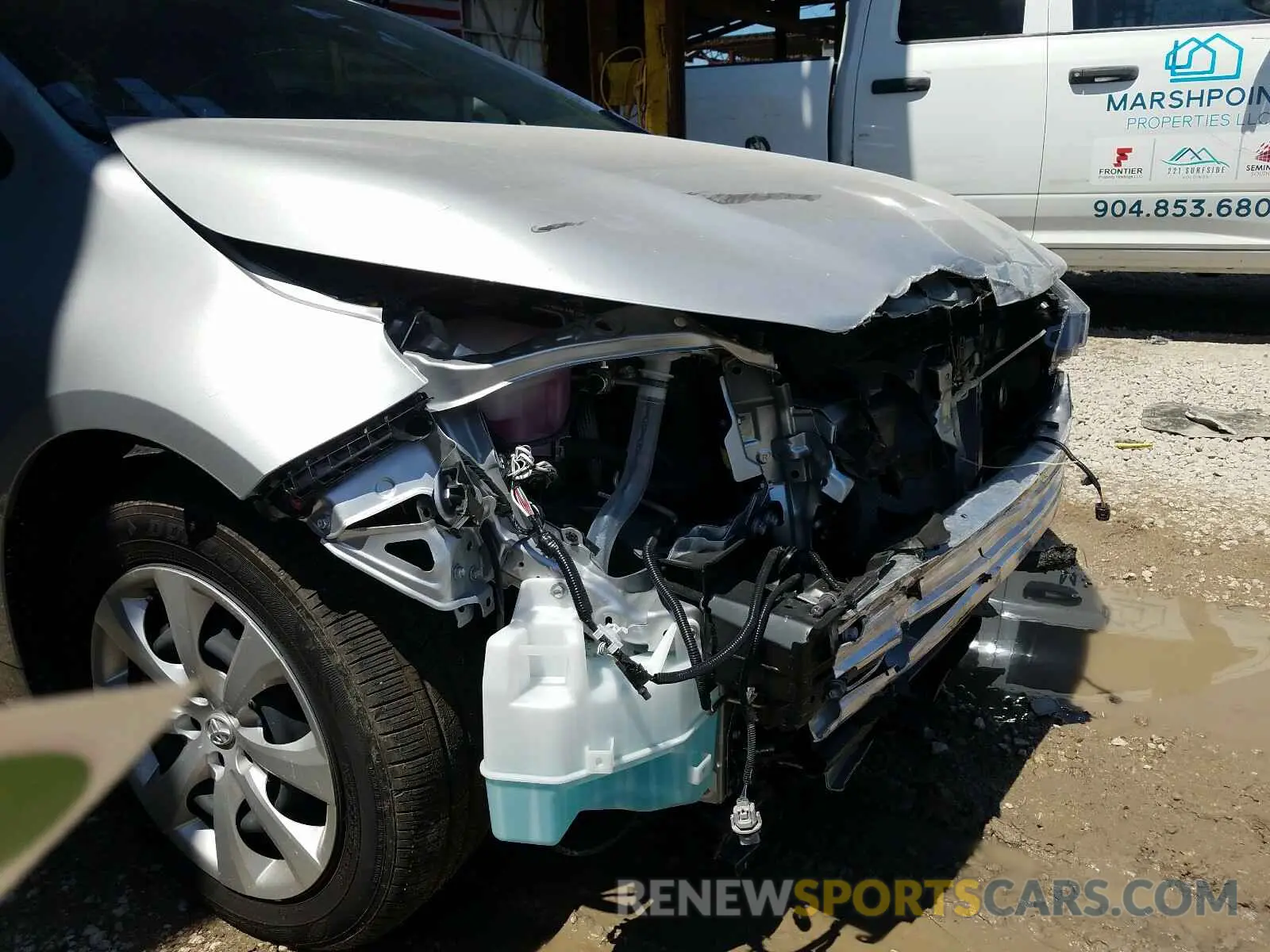 9 fotografías del automóvil dañado JTDEPRAE5LJ054814 TOYOTA COROLLA 2020