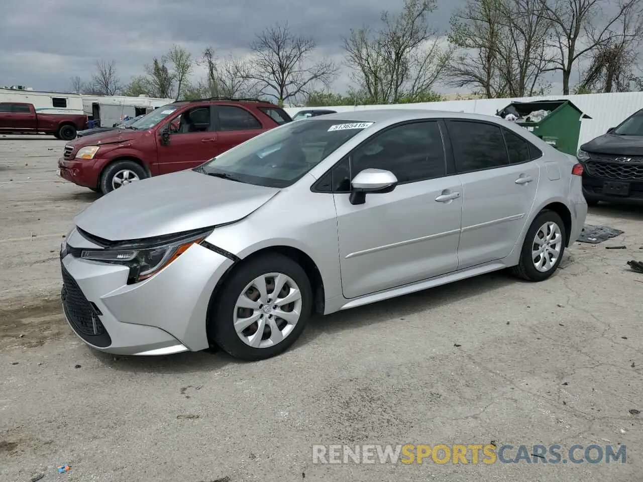 1 fotografías del automóvil dañado JTDEPRAE5LJ054828 TOYOTA COROLLA 2020
