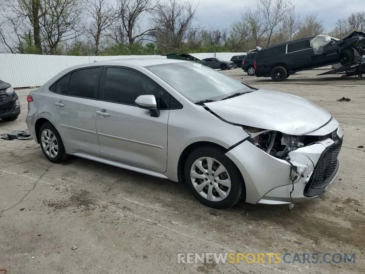 4 fotografías del automóvil dañado JTDEPRAE5LJ054828 TOYOTA COROLLA 2020