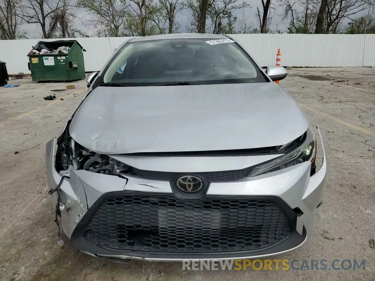 5 fotografías del automóvil dañado JTDEPRAE5LJ054828 TOYOTA COROLLA 2020