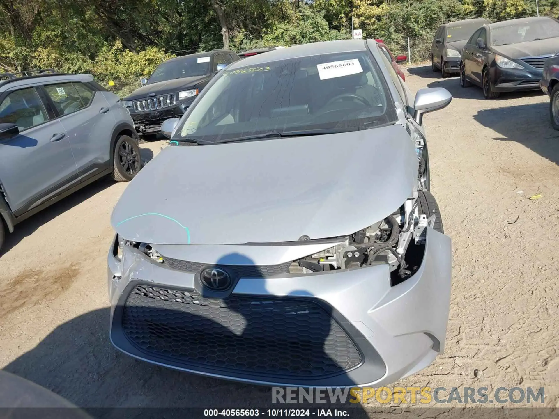 13 fotografías del automóvil dañado JTDEPRAE5LJ056949 TOYOTA COROLLA 2020