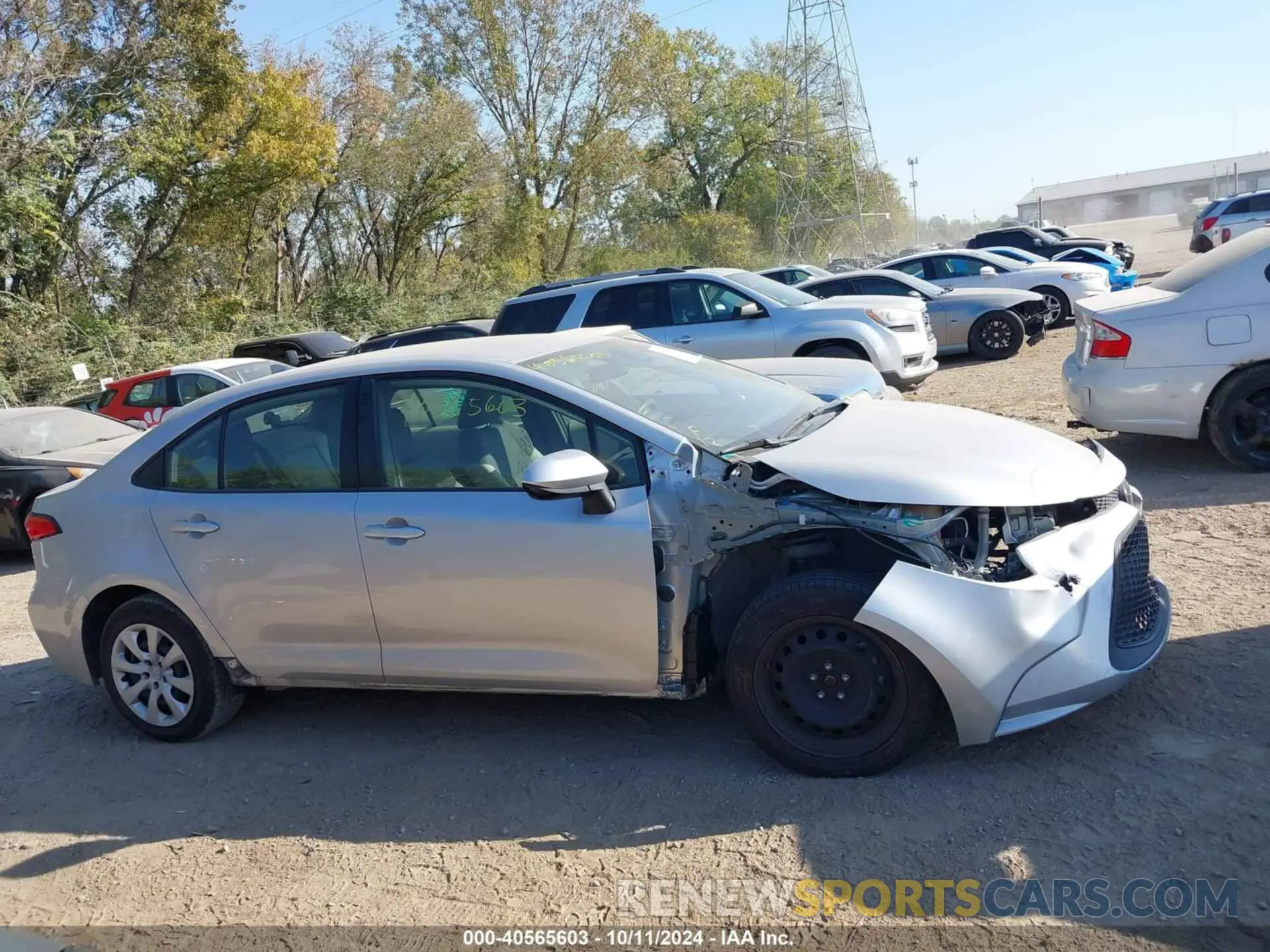 14 fotografías del automóvil dañado JTDEPRAE5LJ056949 TOYOTA COROLLA 2020