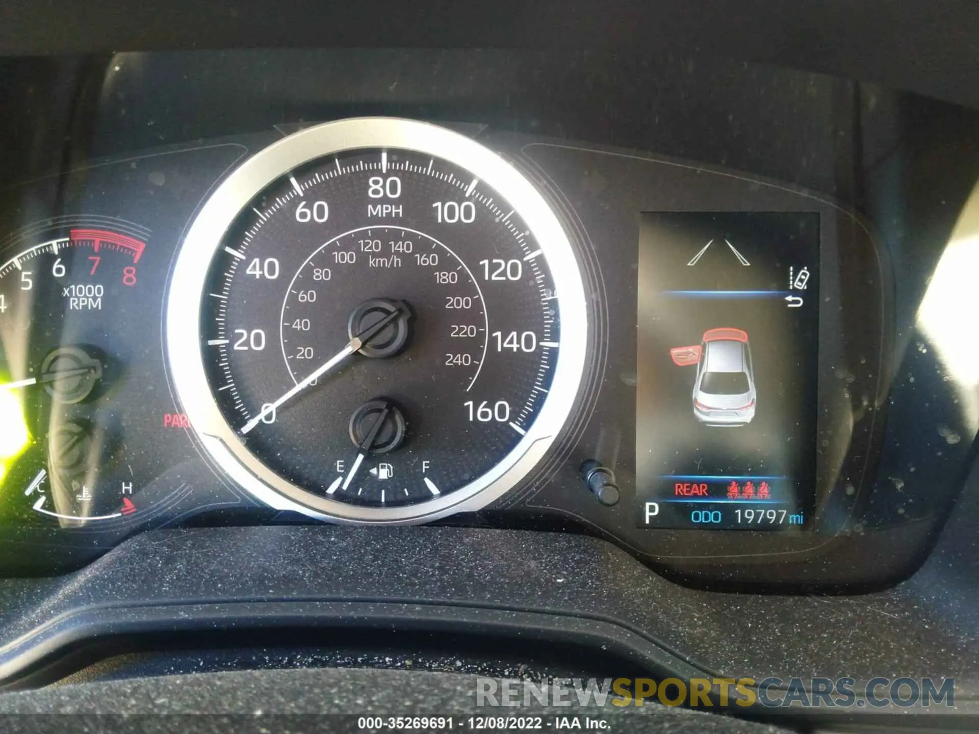 7 fotografías del automóvil dañado JTDEPRAE5LJ057101 TOYOTA COROLLA 2020