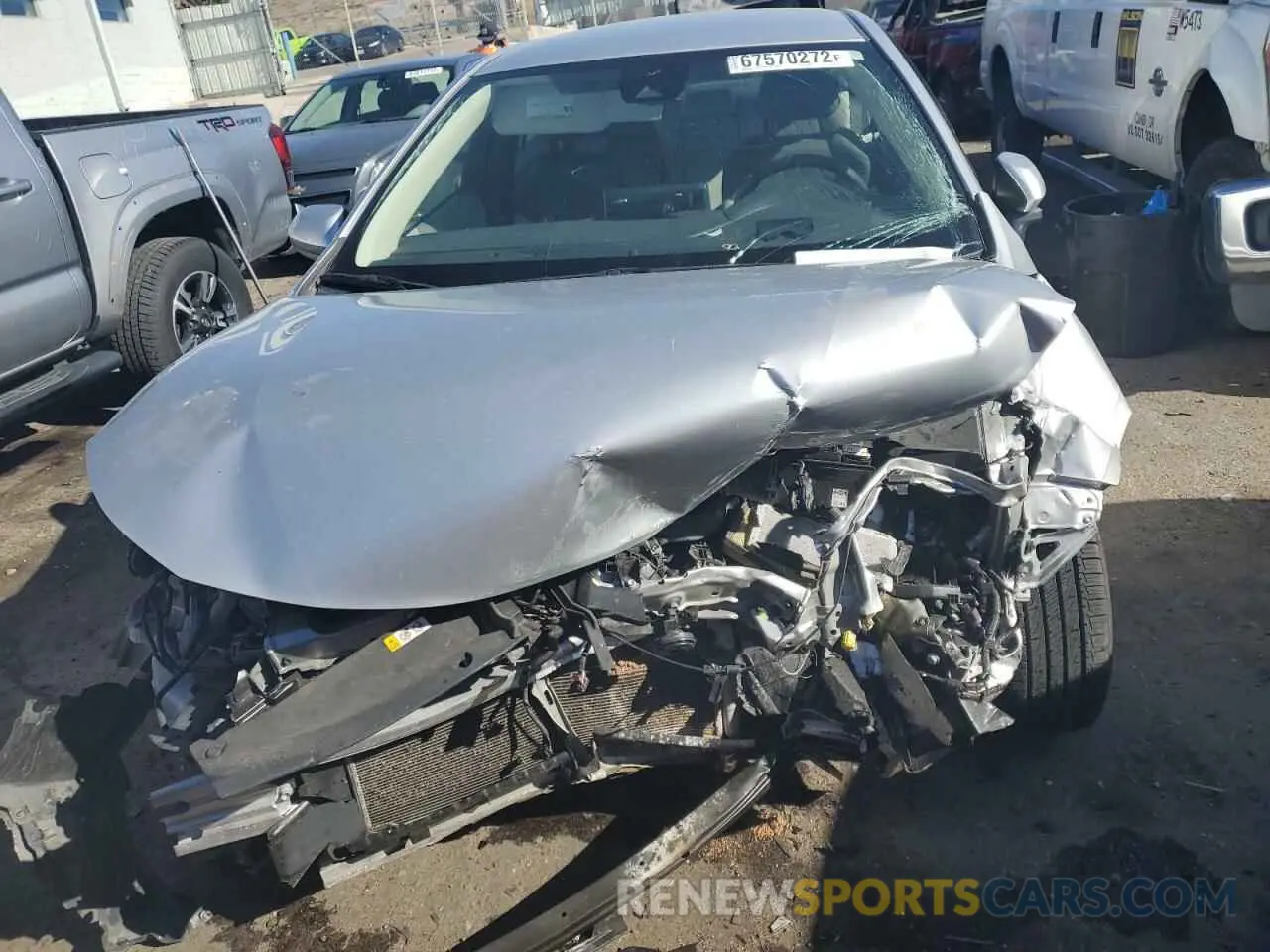 5 fotografías del automóvil dañado JTDEPRAE5LJ059026 TOYOTA COROLLA 2020