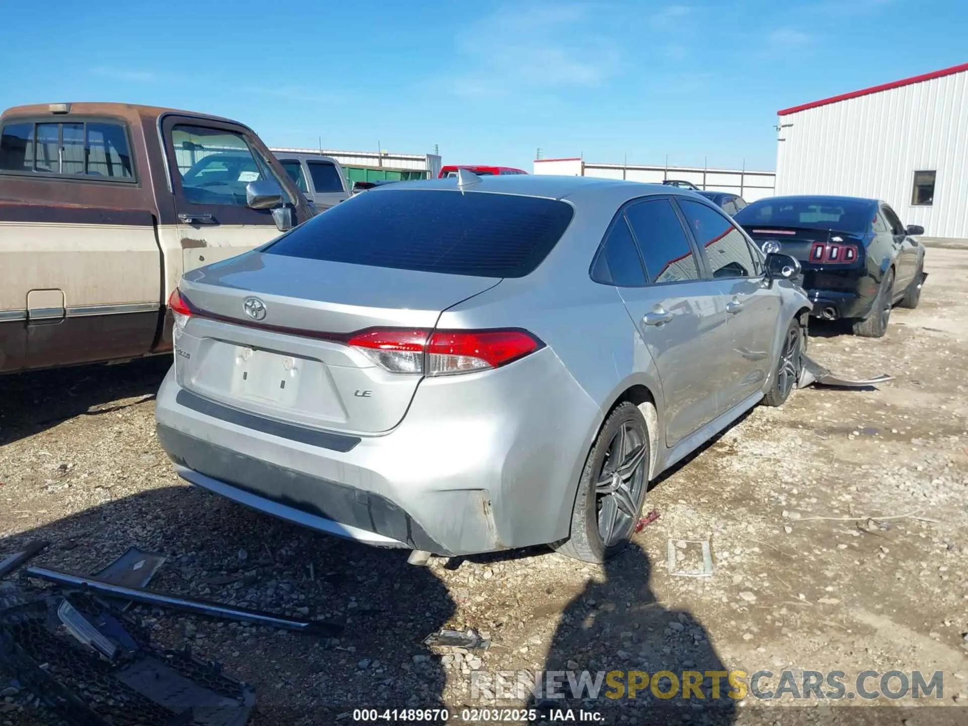4 fotografías del automóvil dañado JTDEPRAE5LJ059544 TOYOTA COROLLA 2020