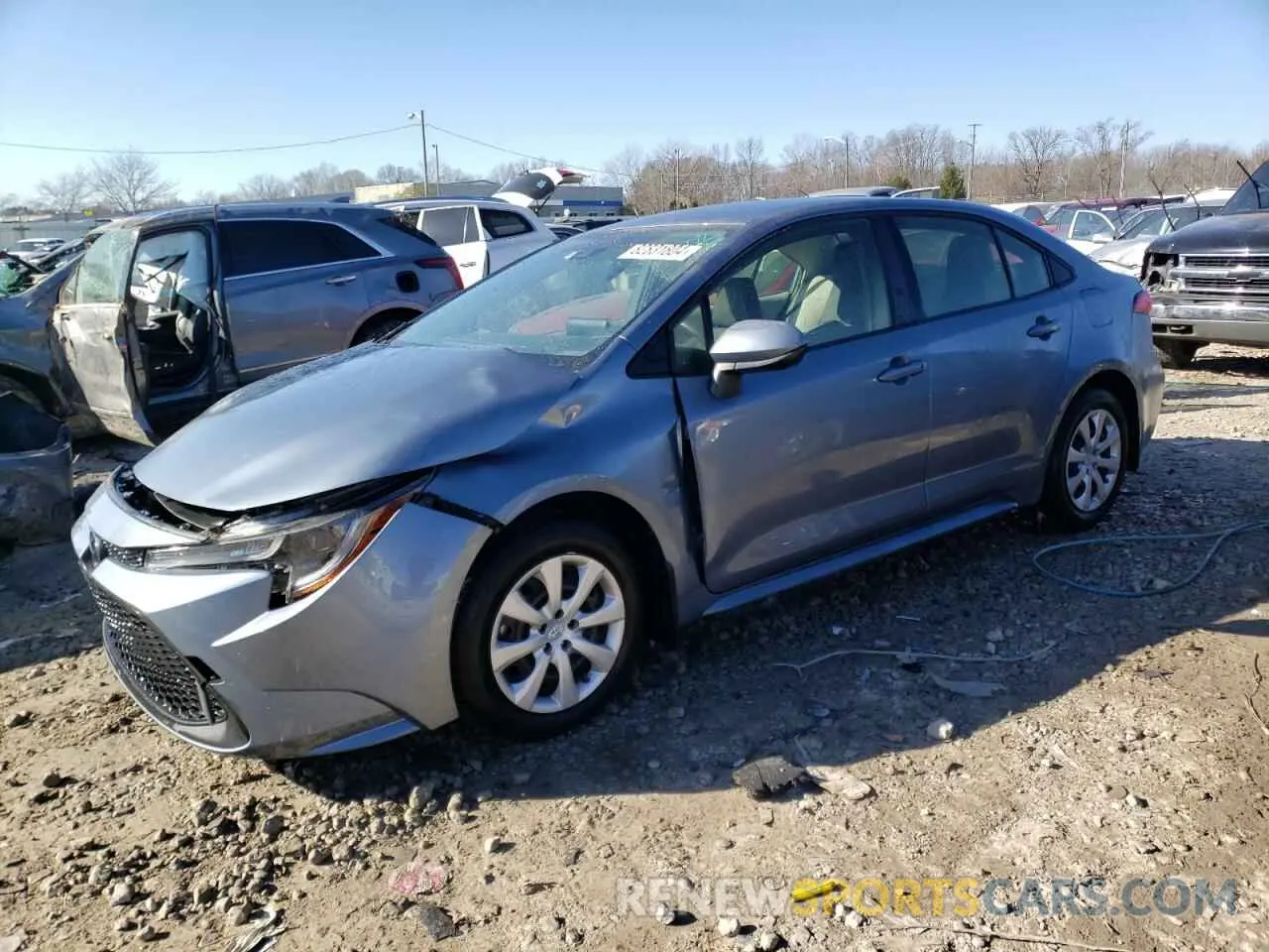 1 fotografías del automóvil dañado JTDEPRAE5LJ065876 TOYOTA COROLLA 2020