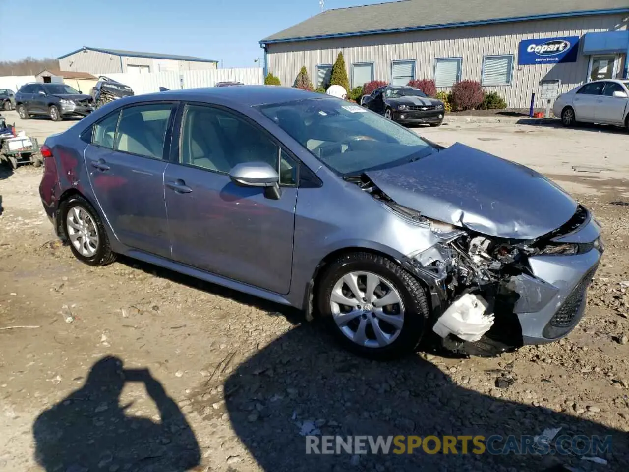 4 fotografías del automóvil dañado JTDEPRAE5LJ065876 TOYOTA COROLLA 2020