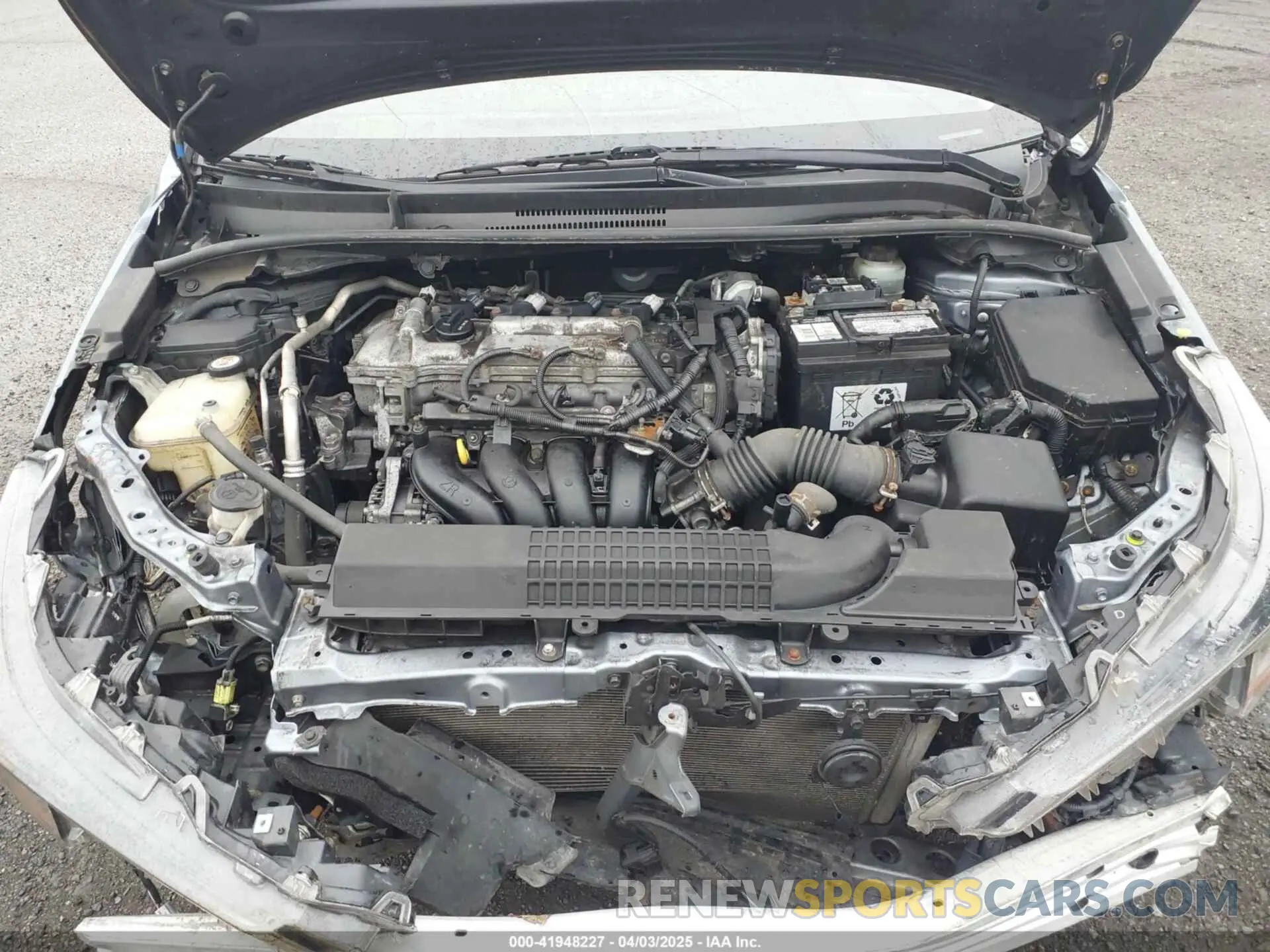 10 fotografías del automóvil dañado JTDEPRAE5LJ065960 TOYOTA COROLLA 2020