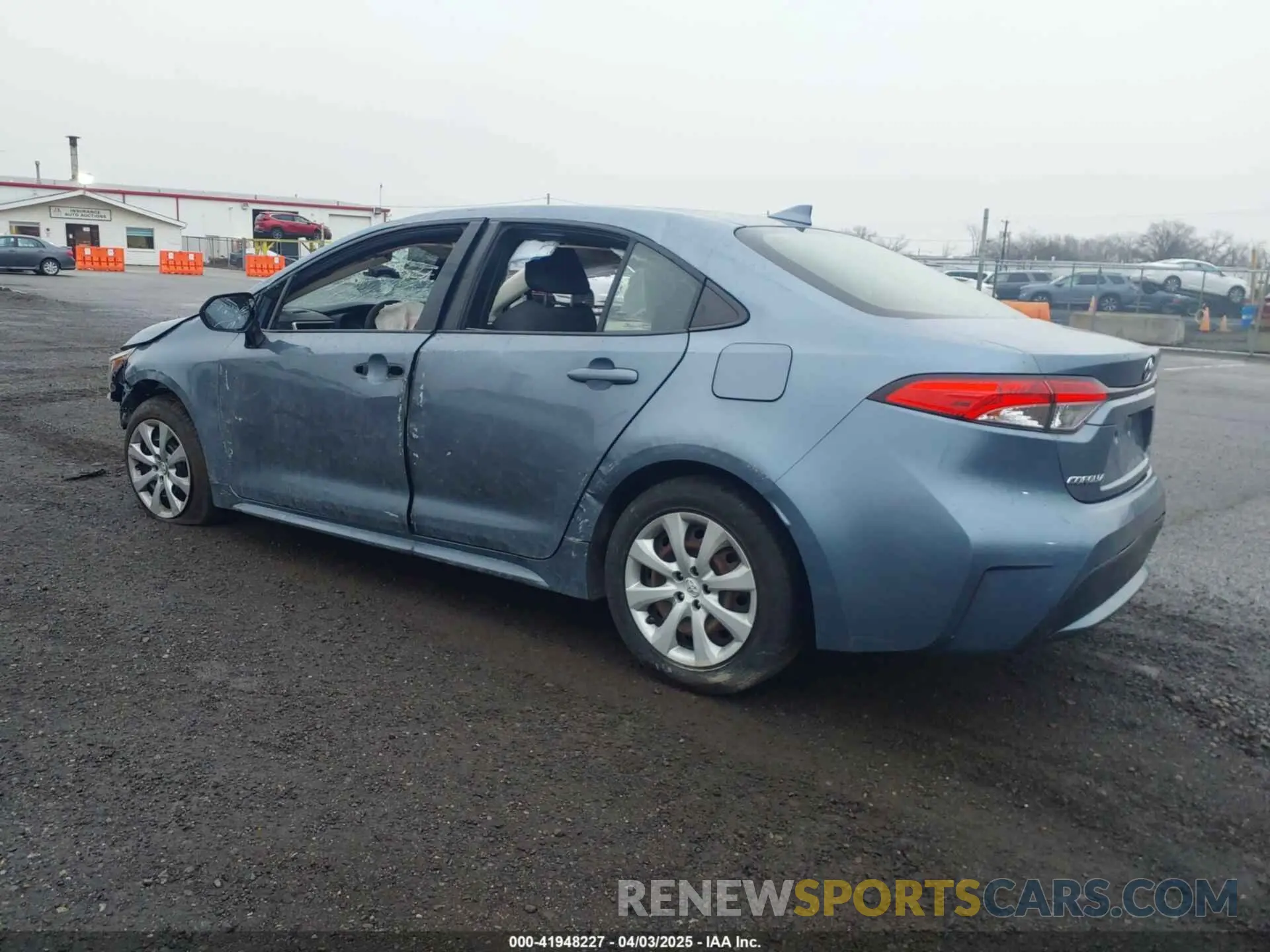 3 fotografías del automóvil dañado JTDEPRAE5LJ065960 TOYOTA COROLLA 2020