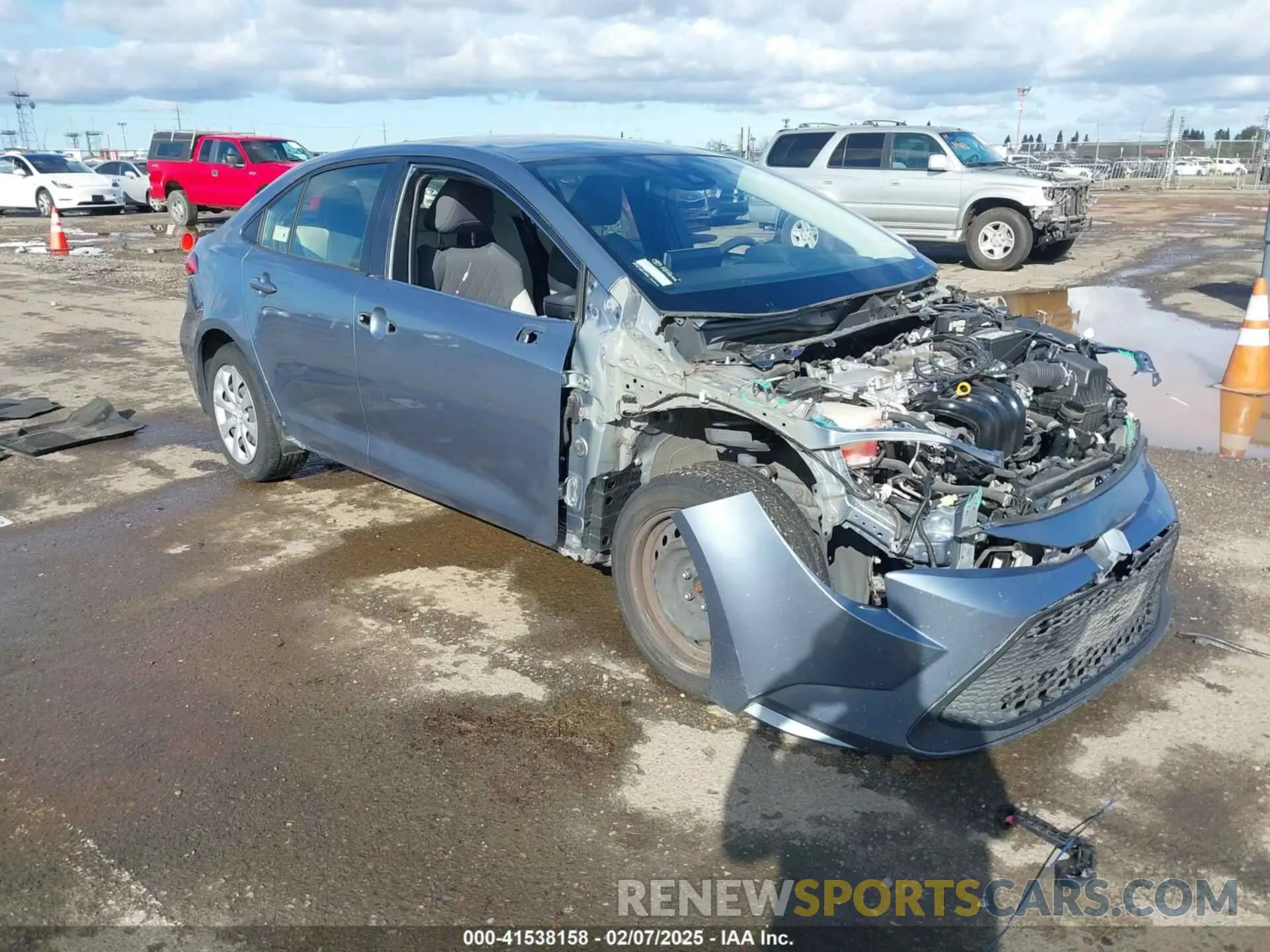 1 fotografías del automóvil dañado JTDEPRAE5LJ066915 TOYOTA COROLLA 2020