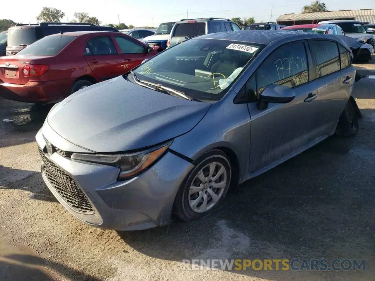 2 fotografías del automóvil dañado JTDEPRAE5LJ067188 TOYOTA COROLLA 2020