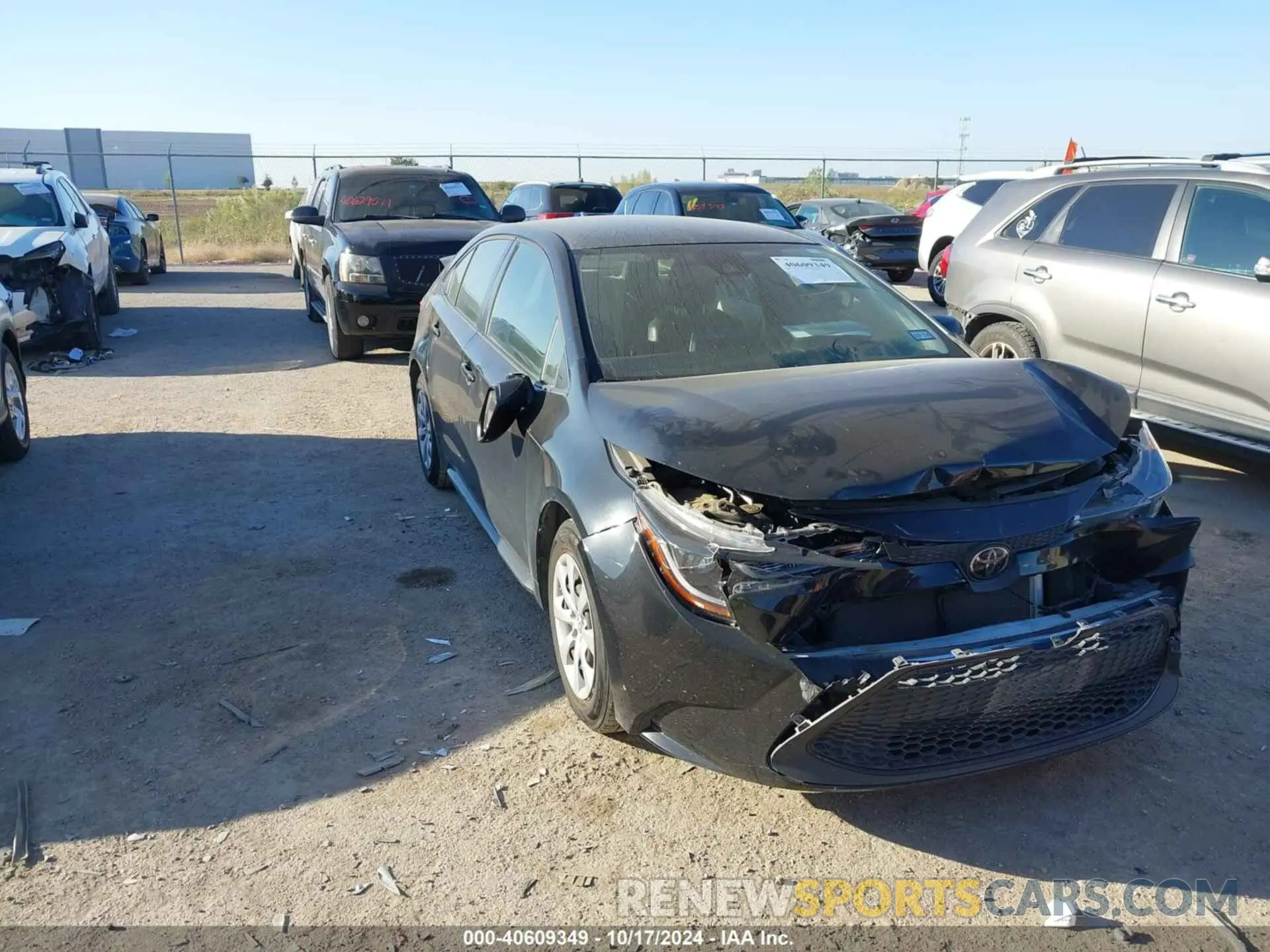 1 fotografías del automóvil dañado JTDEPRAE5LJ070902 TOYOTA COROLLA 2020