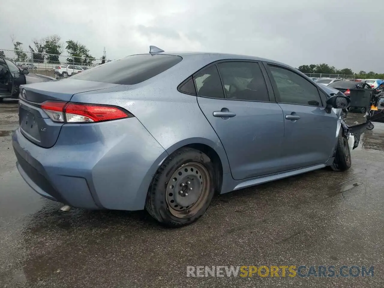 3 fotografías del automóvil dañado JTDEPRAE5LJ072701 TOYOTA COROLLA 2020