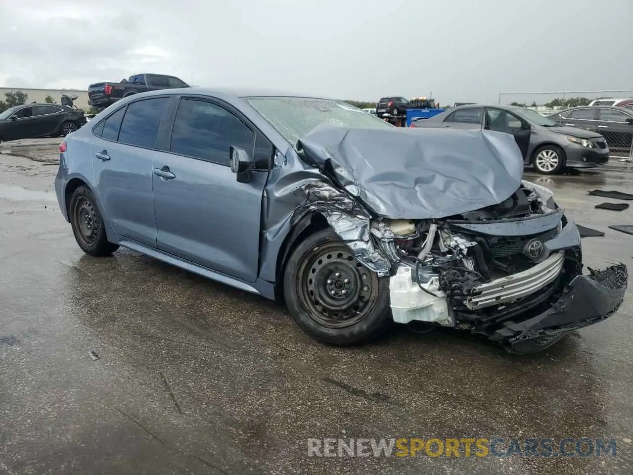 4 fotografías del automóvil dañado JTDEPRAE5LJ072701 TOYOTA COROLLA 2020