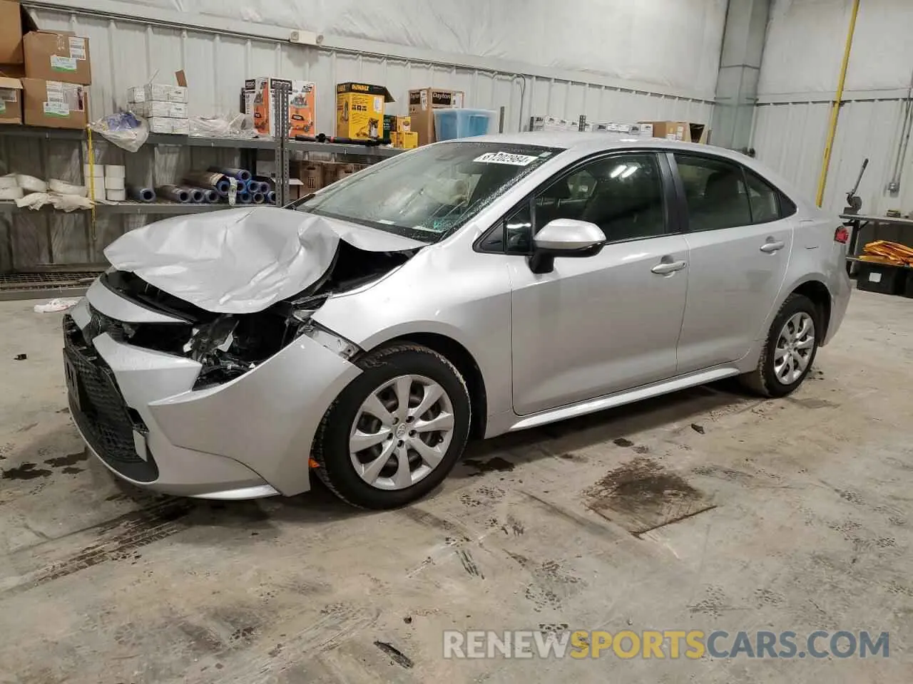 1 fotografías del automóvil dañado JTDEPRAE5LJ076571 TOYOTA COROLLA 2020