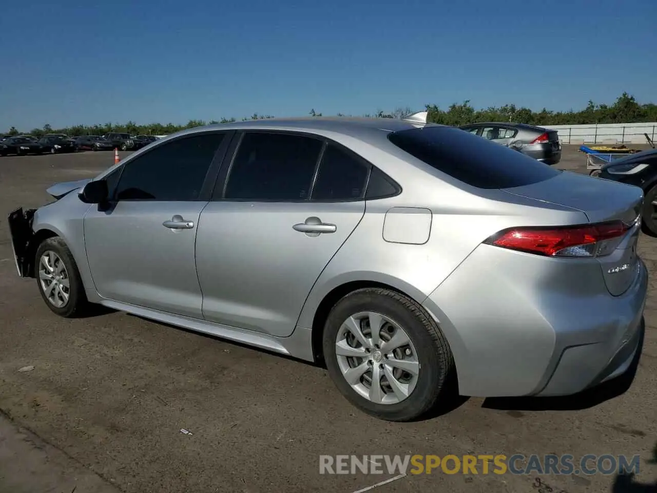 2 fotografías del automóvil dañado JTDEPRAE5LJ079213 TOYOTA COROLLA 2020