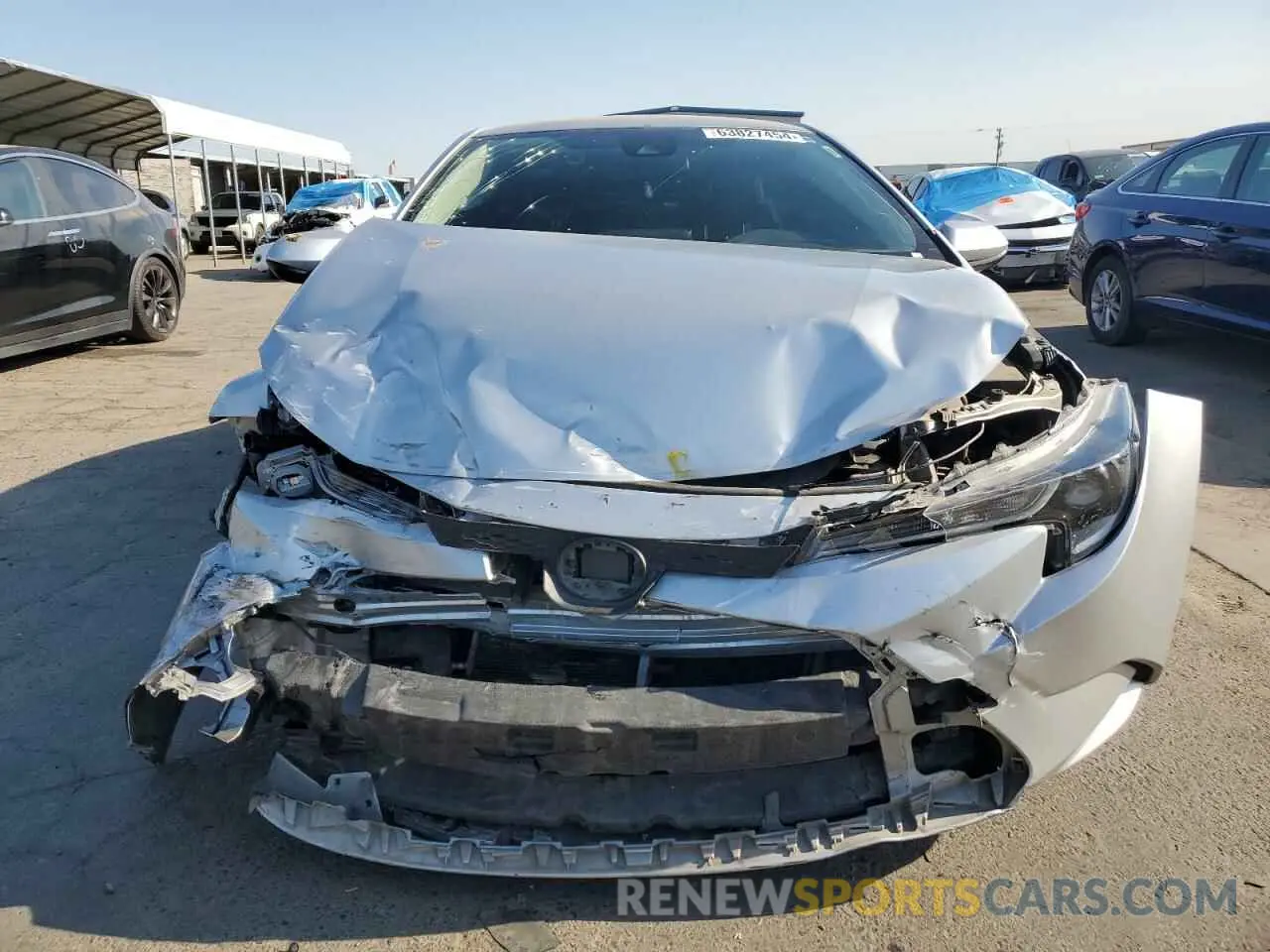 5 fotografías del automóvil dañado JTDEPRAE5LJ079213 TOYOTA COROLLA 2020