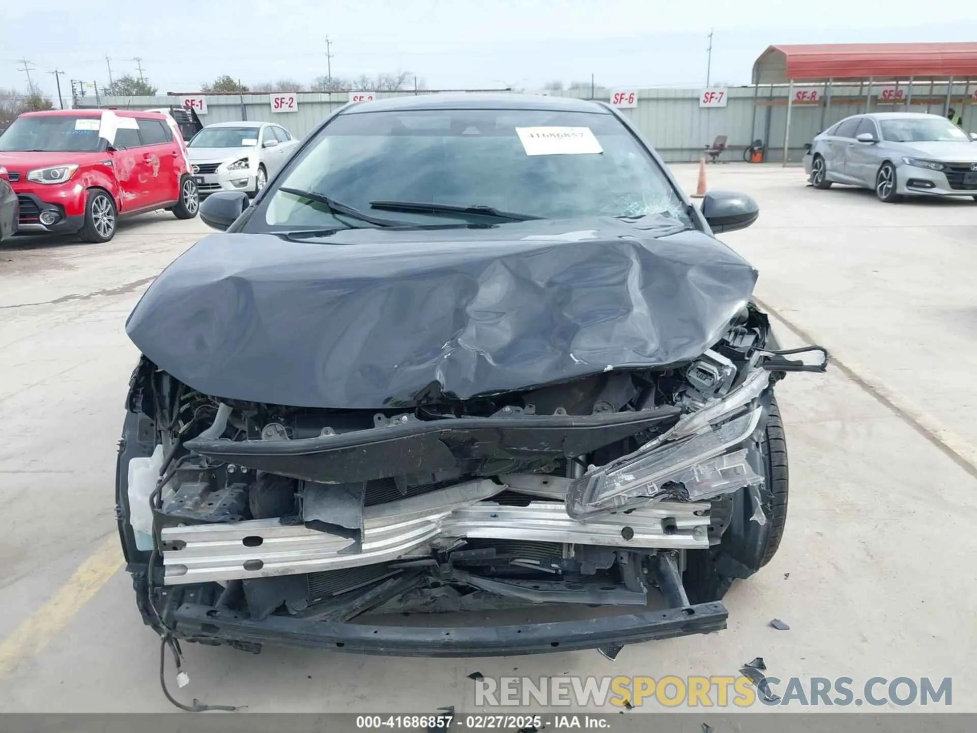 12 fotografías del automóvil dañado JTDEPRAE5LJ081706 TOYOTA COROLLA 2020