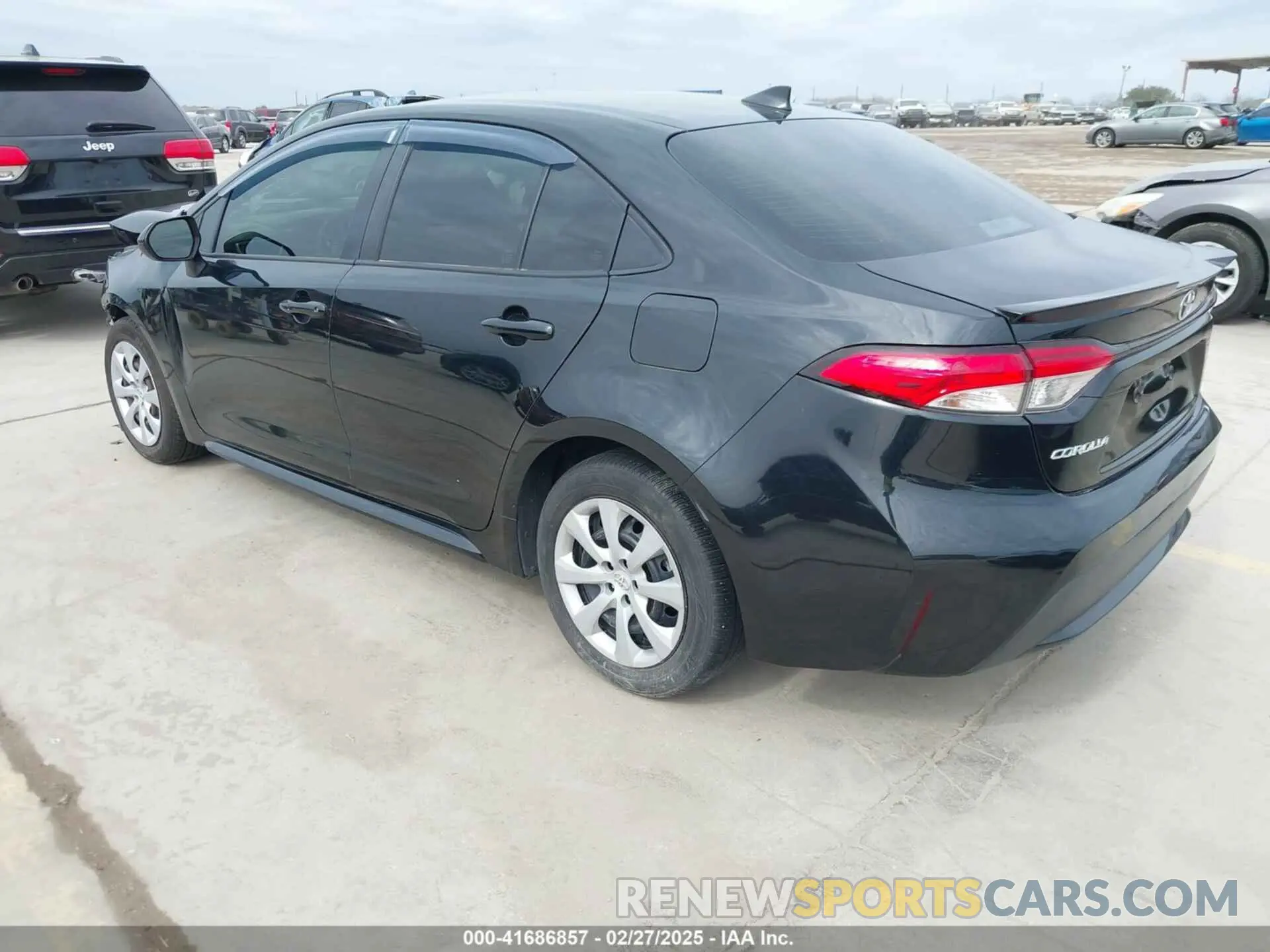 3 fotografías del automóvil dañado JTDEPRAE5LJ081706 TOYOTA COROLLA 2020