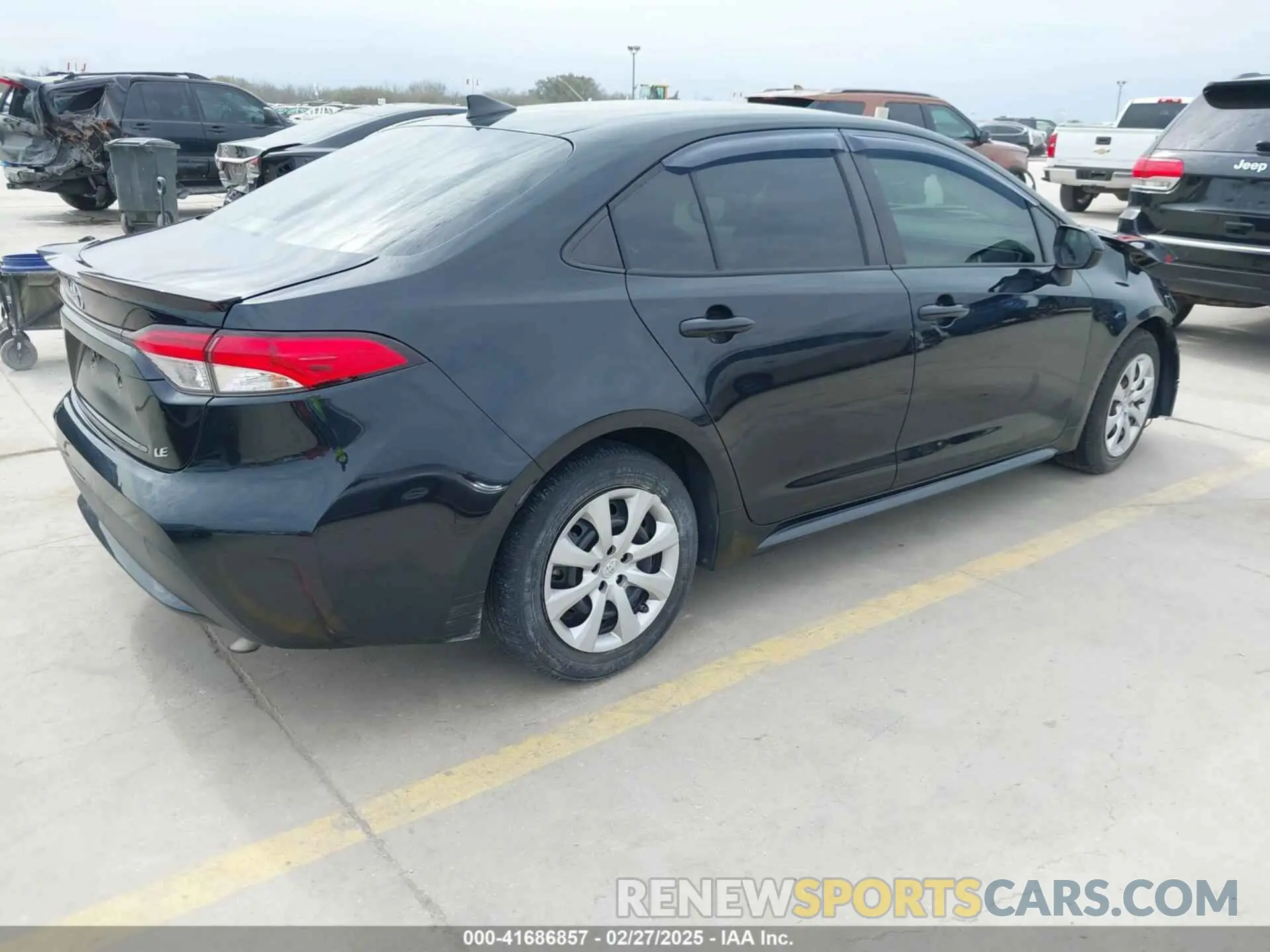4 fotografías del automóvil dañado JTDEPRAE5LJ081706 TOYOTA COROLLA 2020