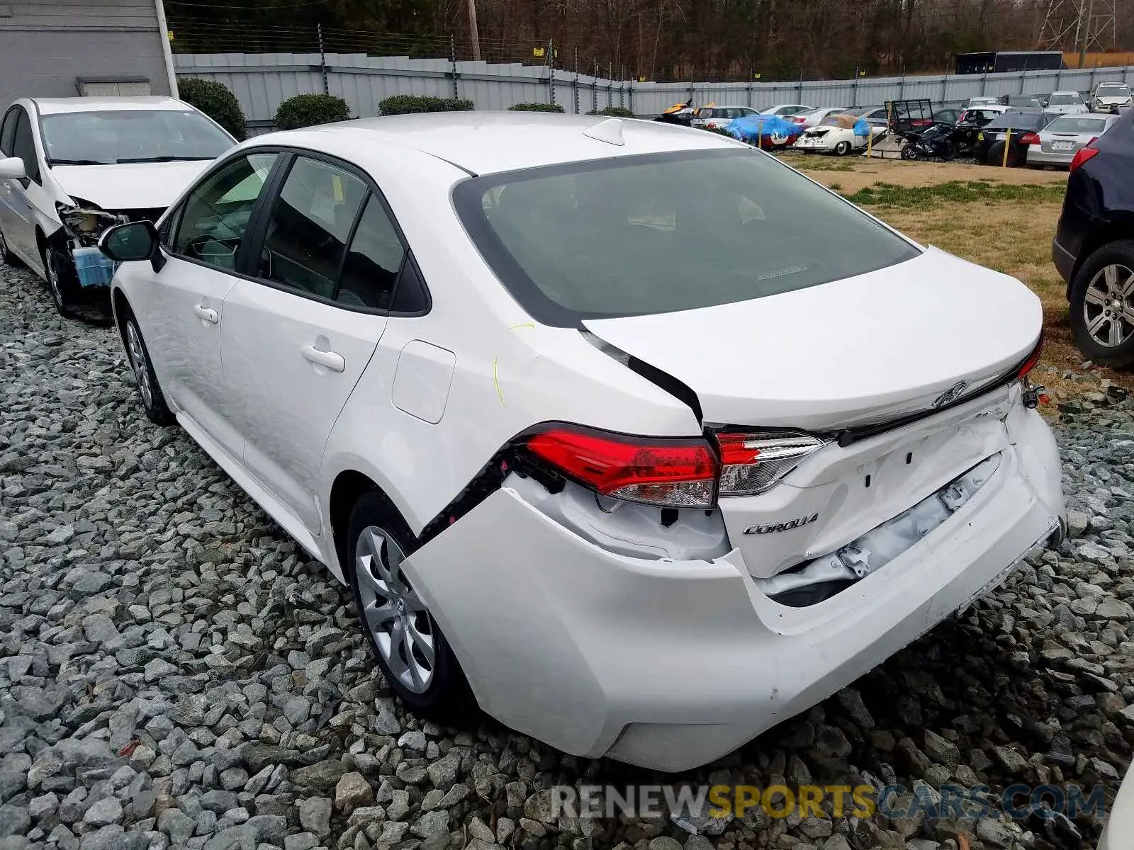 3 fotografías del automóvil dañado JTDEPRAE5LJ086775 TOYOTA COROLLA 2020