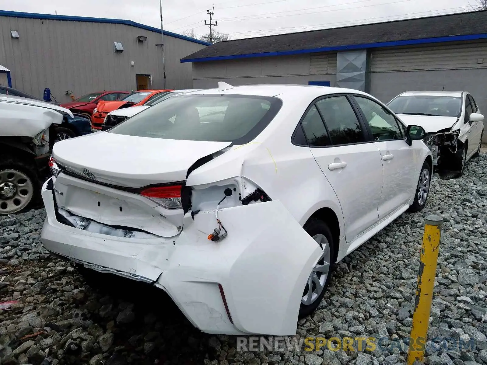 4 fotografías del automóvil dañado JTDEPRAE5LJ086775 TOYOTA COROLLA 2020