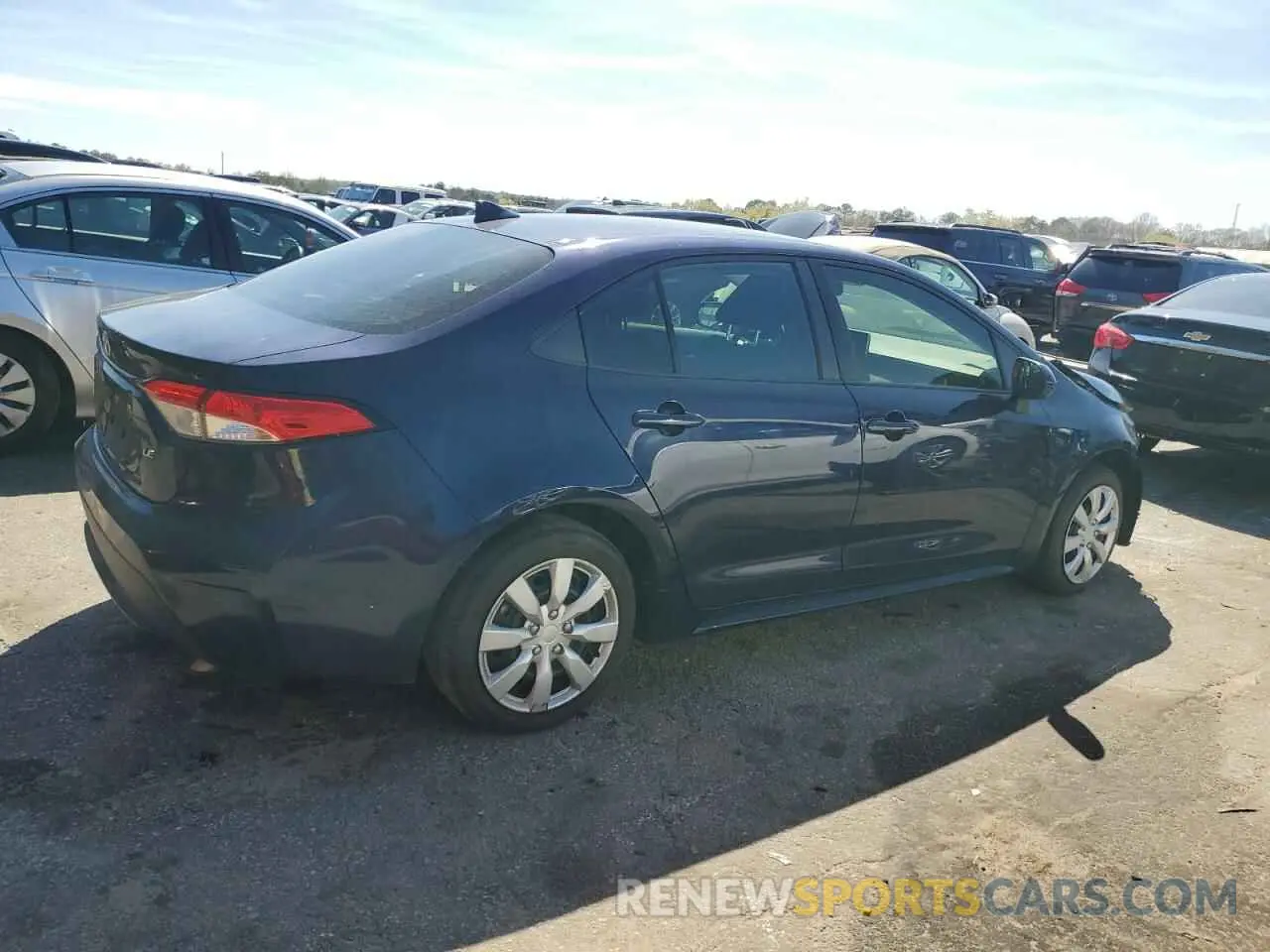 3 fotografías del automóvil dañado JTDEPRAE5LJ087070 TOYOTA COROLLA 2020