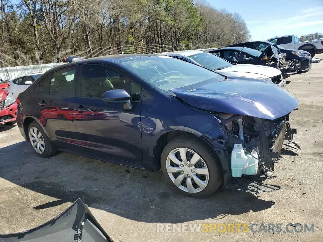 4 fotografías del automóvil dañado JTDEPRAE5LJ087070 TOYOTA COROLLA 2020