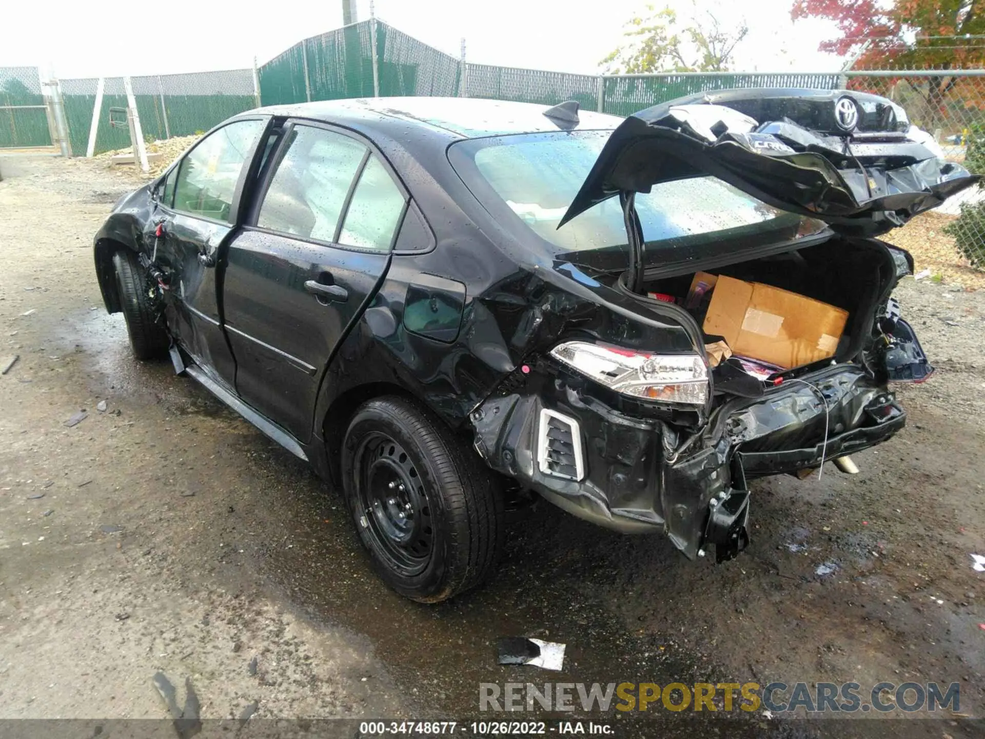3 fotografías del automóvil dañado JTDEPRAE5LJ089885 TOYOTA COROLLA 2020
