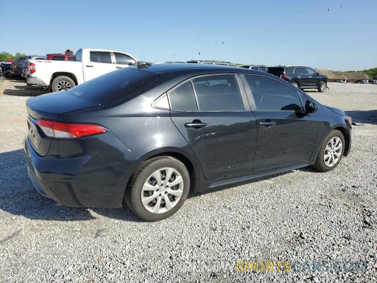 3 fotografías del automóvil dañado JTDEPRAE5LJ093760 TOYOTA COROLLA 2020
