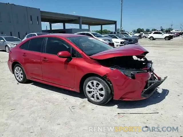 13 fotografías del automóvil dañado JTDEPRAE5LJ099476 TOYOTA COROLLA 2020