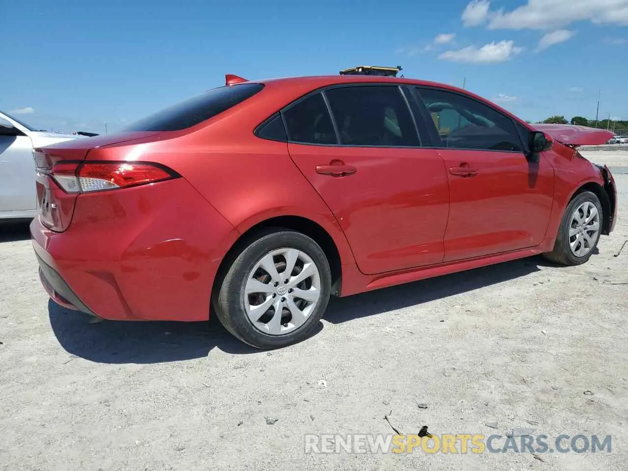 3 fotografías del automóvil dañado JTDEPRAE5LJ099476 TOYOTA COROLLA 2020