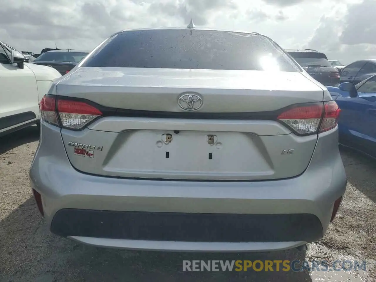 6 fotografías del automóvil dañado JTDEPRAE5LJ101839 TOYOTA COROLLA 2020